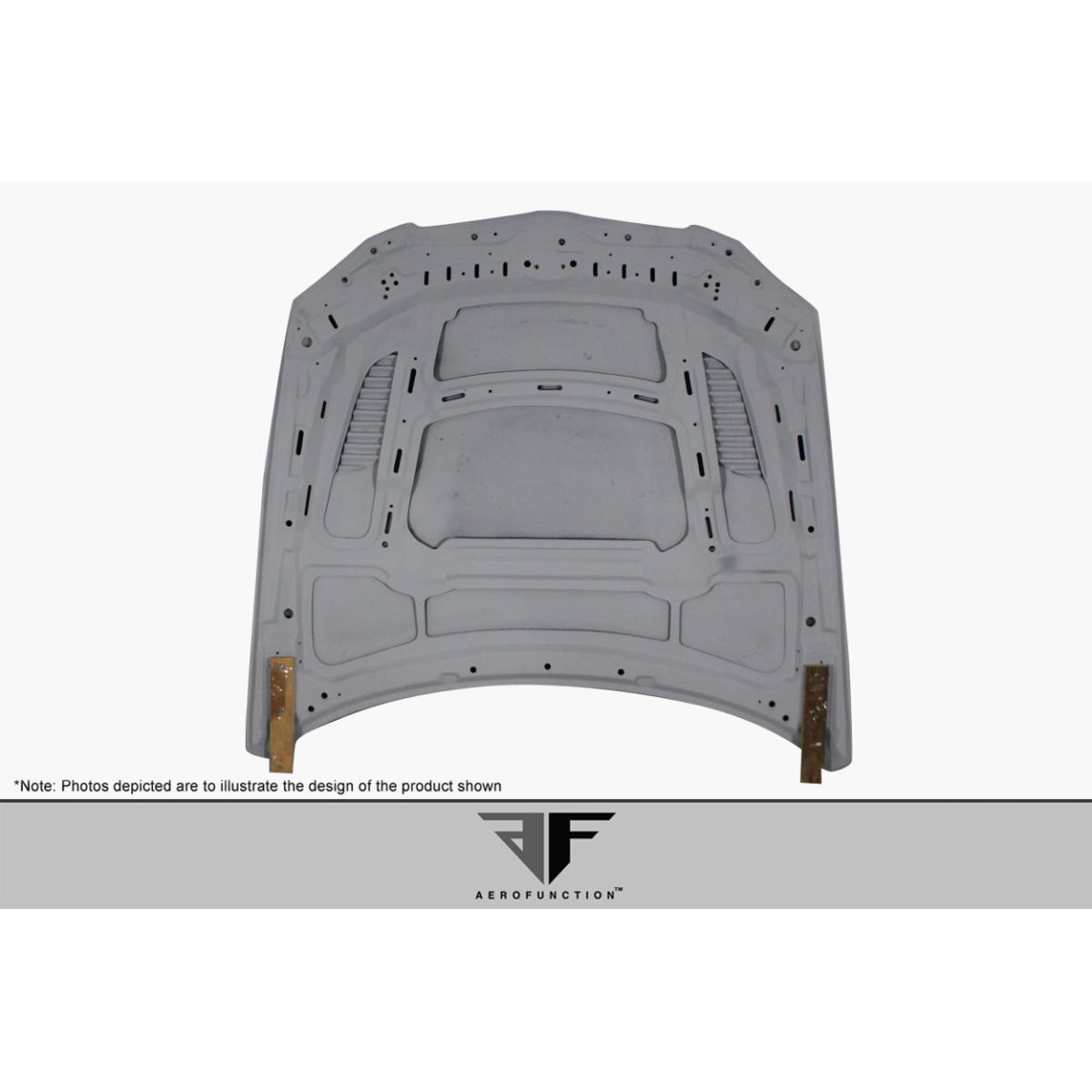 Modify your BMW 3-Series 2011 with our Exterior/Hoods - Part is viewed from a top-down angle