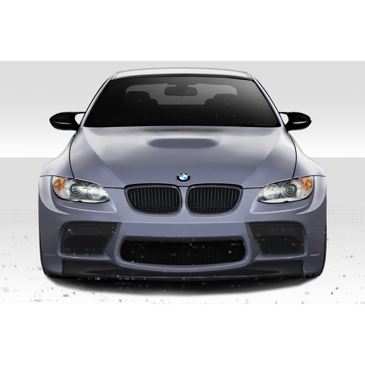 Modify your BMW M3 2008 with our Exterior/Front Bumpers or Lips - Front view of vehicle at 0 degrees angle