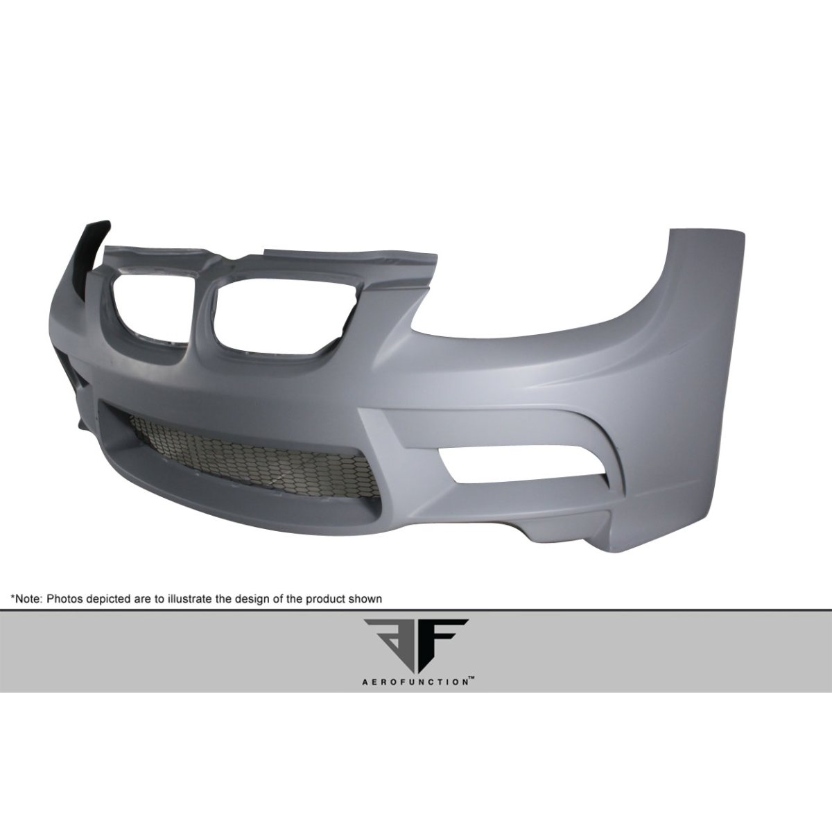 Modify your BMW M3 2008 with our Exterior/Front Bumpers or Lips - Frontal view of bumper at slightly elevated angle