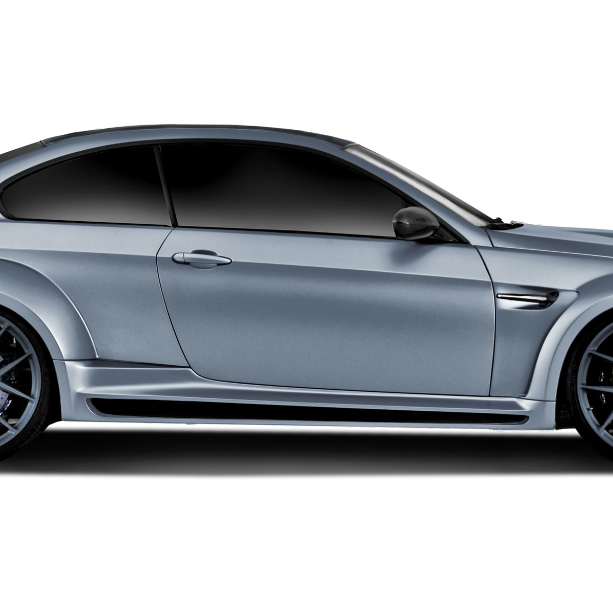 Modify your BMW M3 2008 with our Exterior/Side Skirts - Side view with slight upward angle