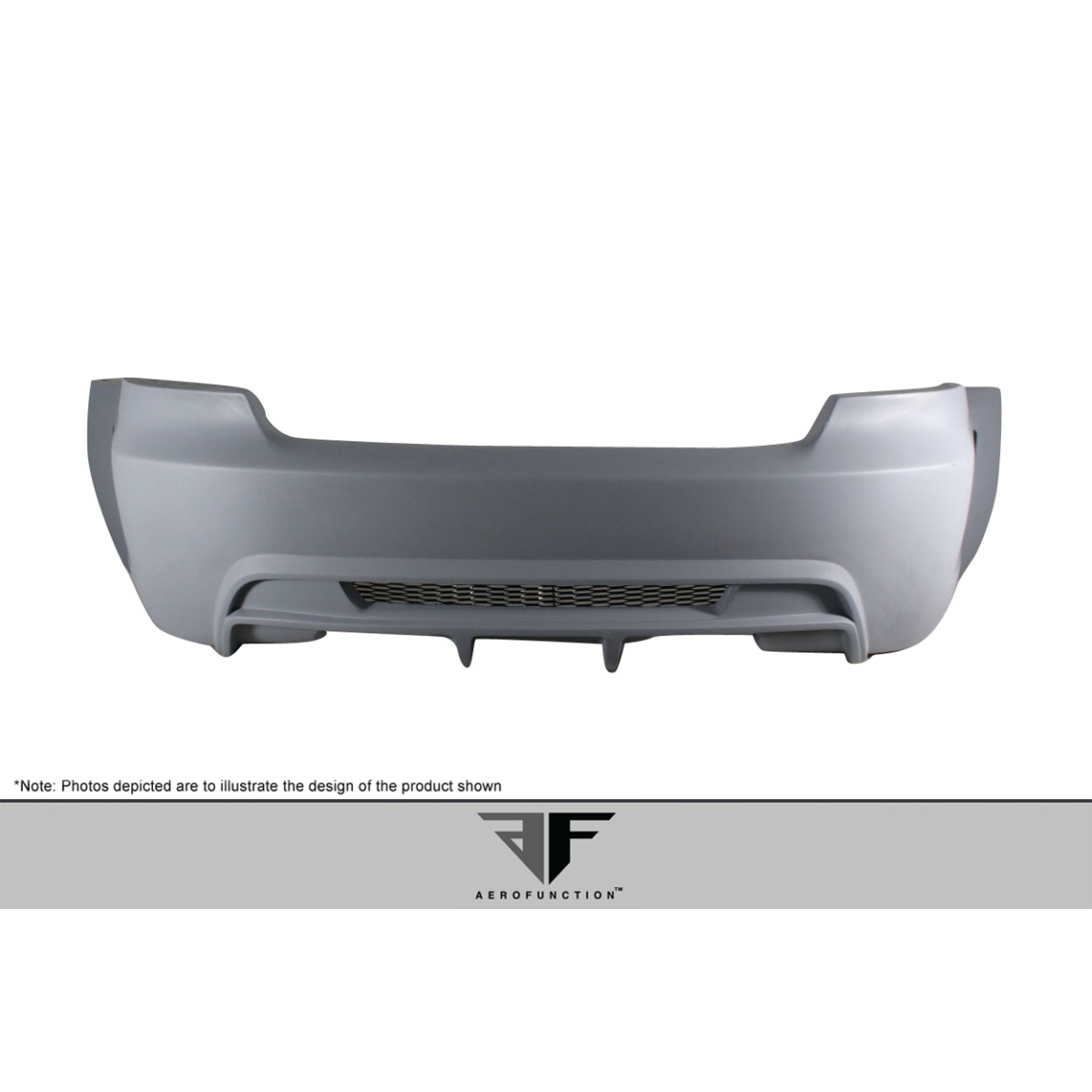 Modify your BMW M3 2008 with our Exterior/Complete Body Kits - Front view of rear bumper at a straight angle