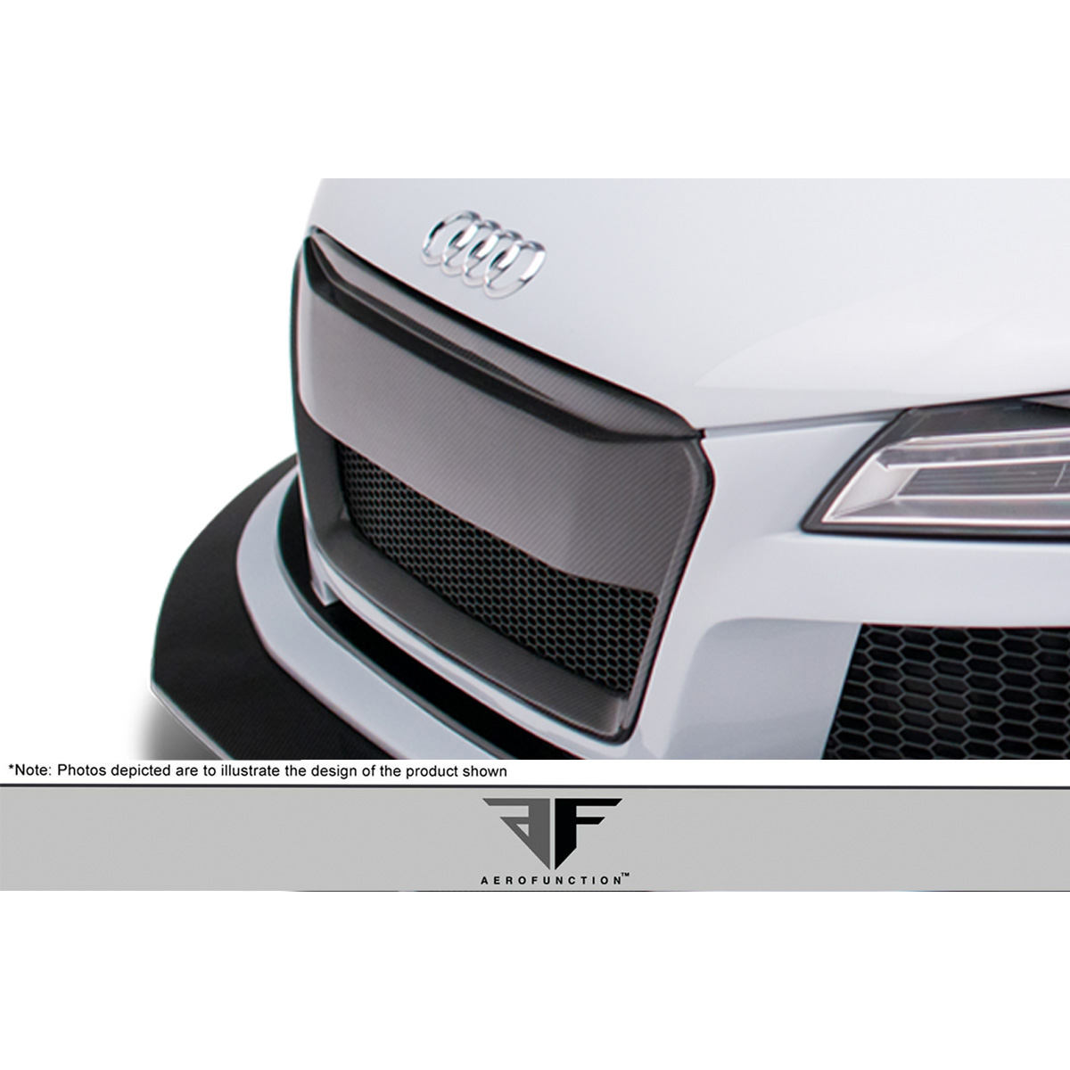 Modify your Audi R8 2008 with our Exterior/Grilles - Front view angle of the Audi R8 grille part