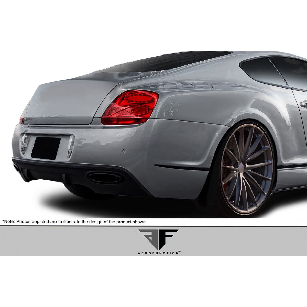 Modify your Bentley Continental 2003 with our Exterior/Rear Bumpers or Lips - Rear view angle showing bumper design and features