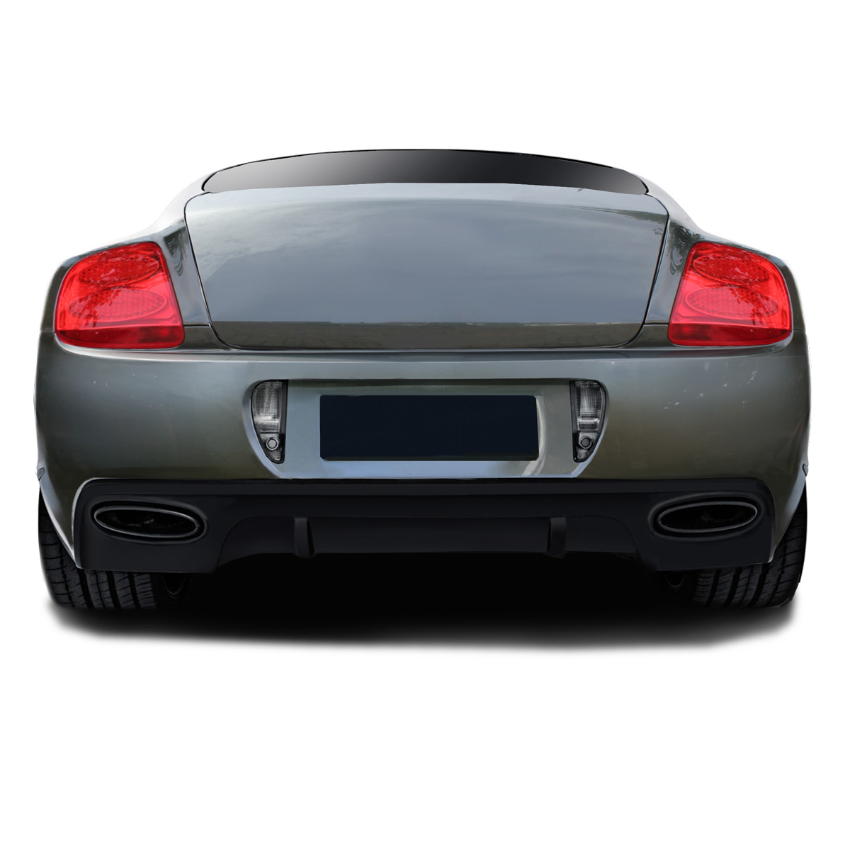 Modify your Bentley Continental 2003 with our Exterior/Rear Bumpers or Lips - View from rear at straight angle