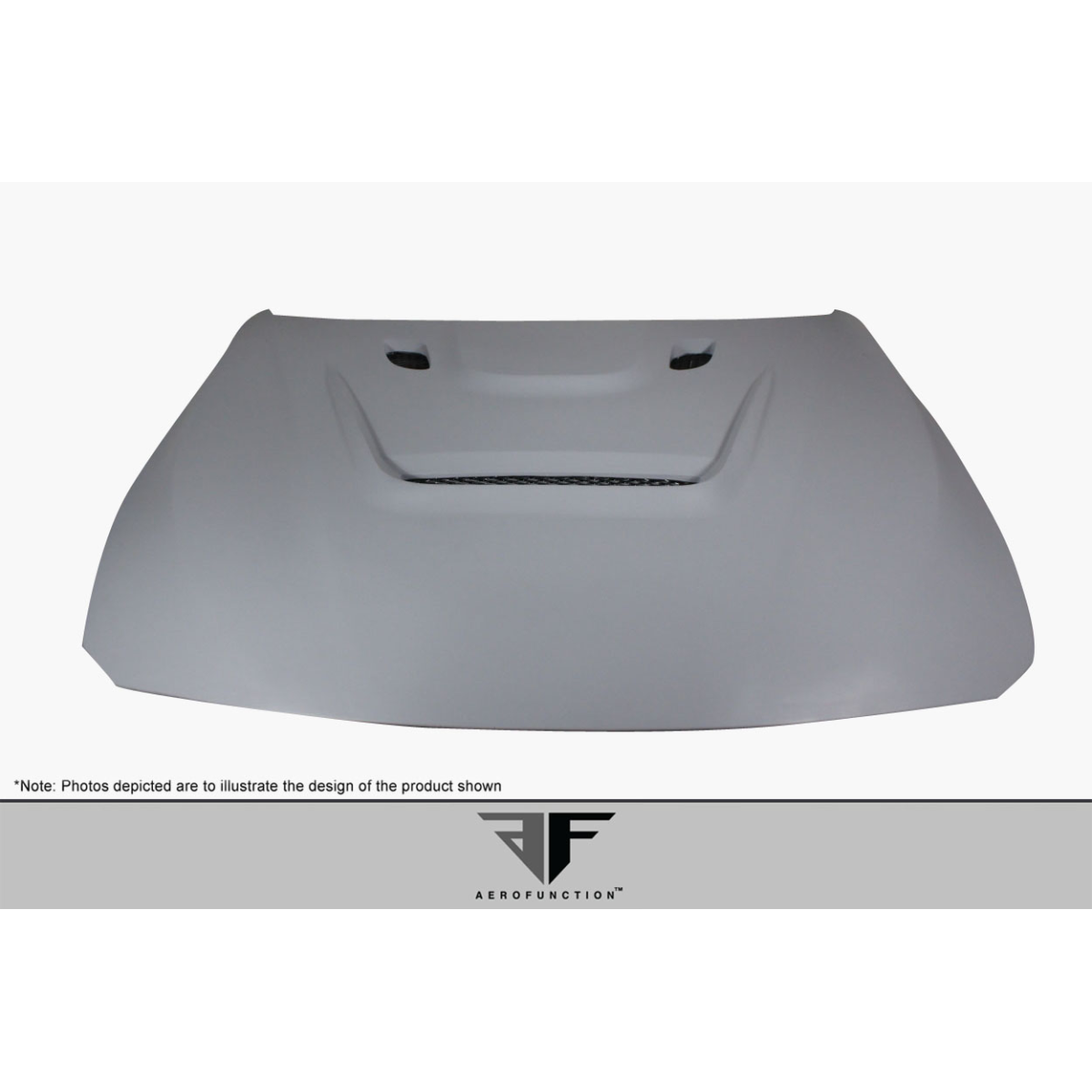 Modify your BMW 3-Series 2012 with our Exterior/Hoods - Front view angle of the car hood part