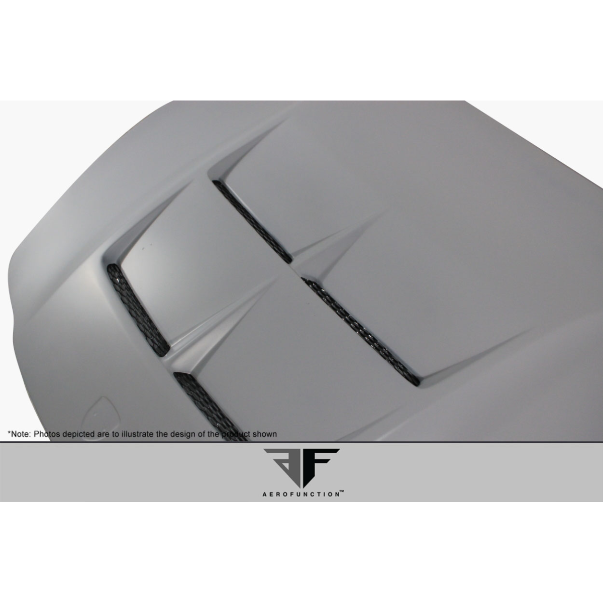 Modify your Porsche Panamera 2010 with our Exterior/Hoods - Top view of hood at shallow angle