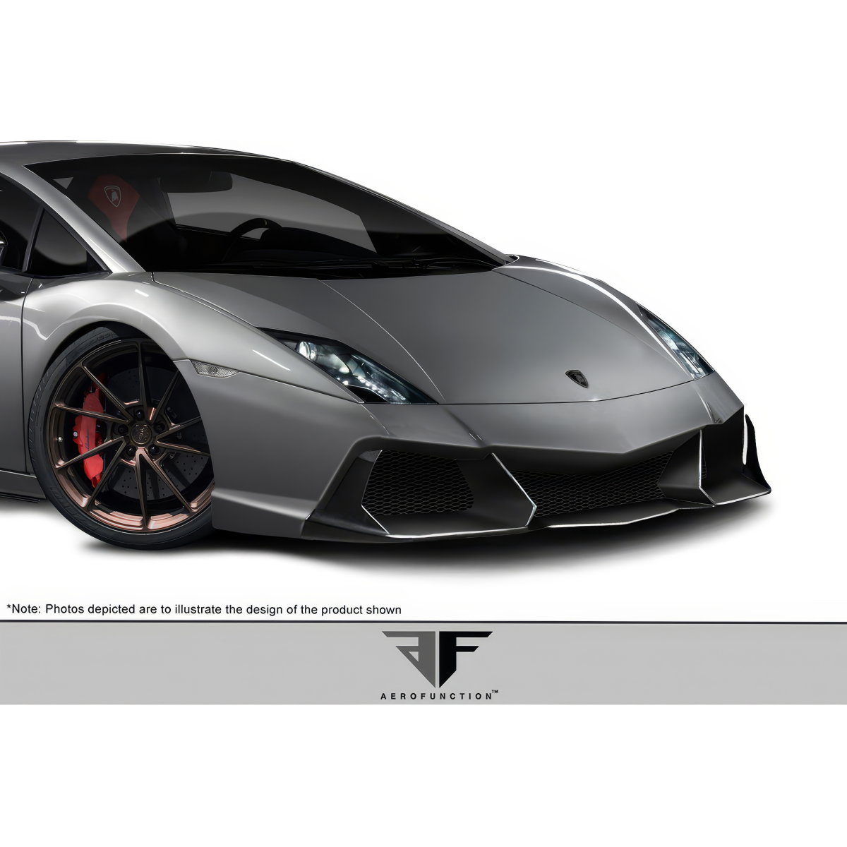 Modify your Lamborghini Gallardo 2009 with our Exterior/Front Bumpers - Front angle view of Lamborghini Gallardo
