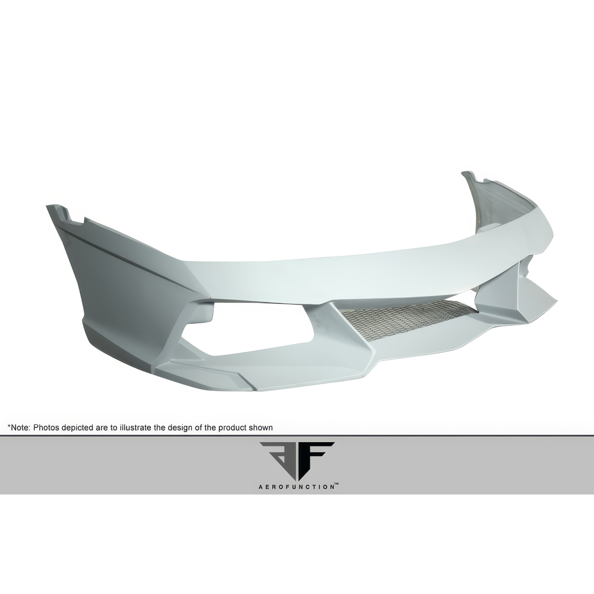 Modify your Lamborghini Gallardo 2009 with our Exterior/Front Bumpers - Front view showing design of front bumper