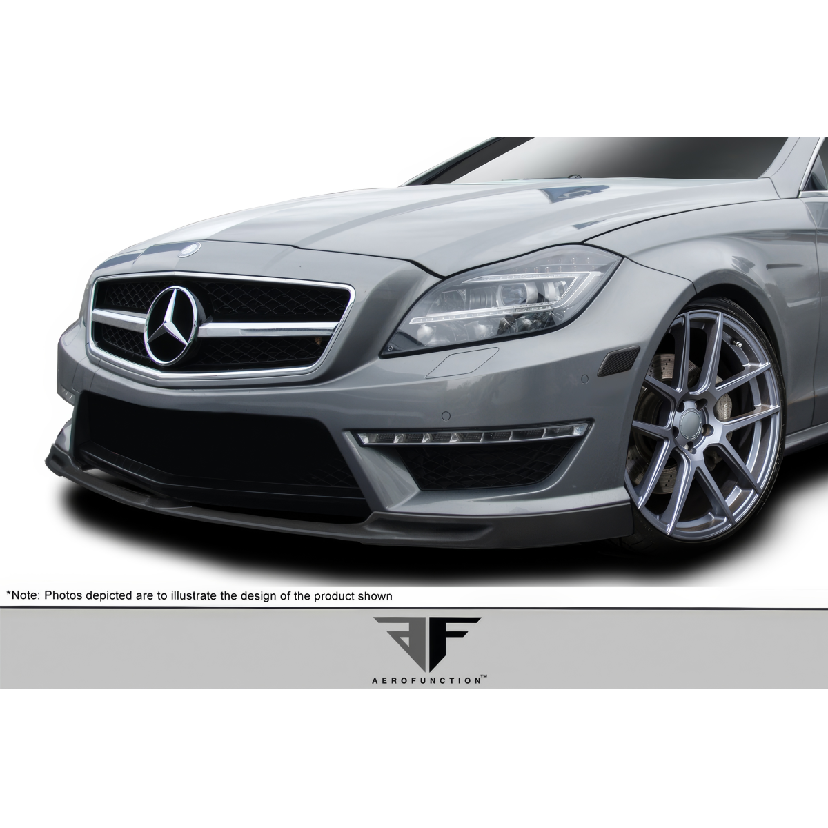 Modify your Mercedes-Benz CLS-Class 2012 with our Exterior/Wings - Front angle showcasing front spoiler design