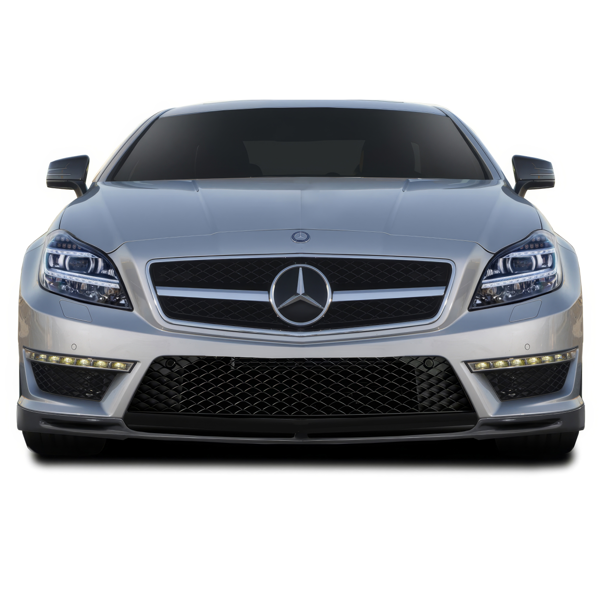 Modify your Mercedes-Benz CLS-Class 2012 with our Exterior/Wings - Front view of the vehicle at a straight angle