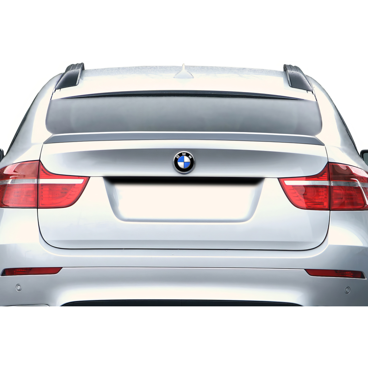 Modify your BMW X6 2008 with our Exterior/Wings - Rear view from slightly above the vehicle