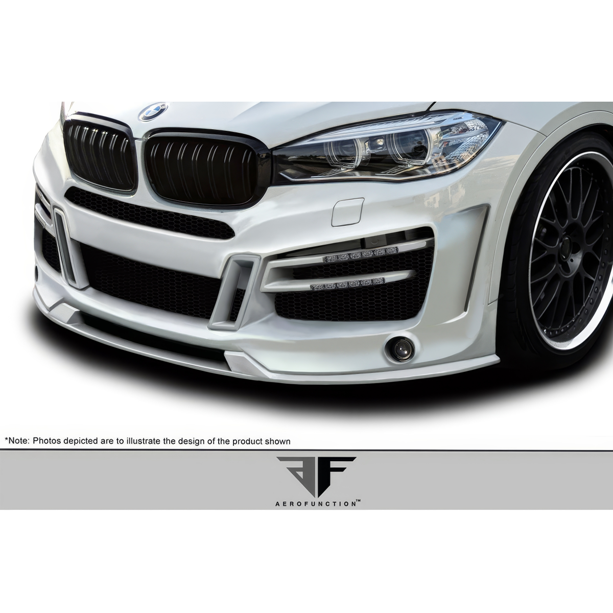 Modify your BMW X6 2015 with our Exterior/Other Exterior - Front perspective low angle view of splitter