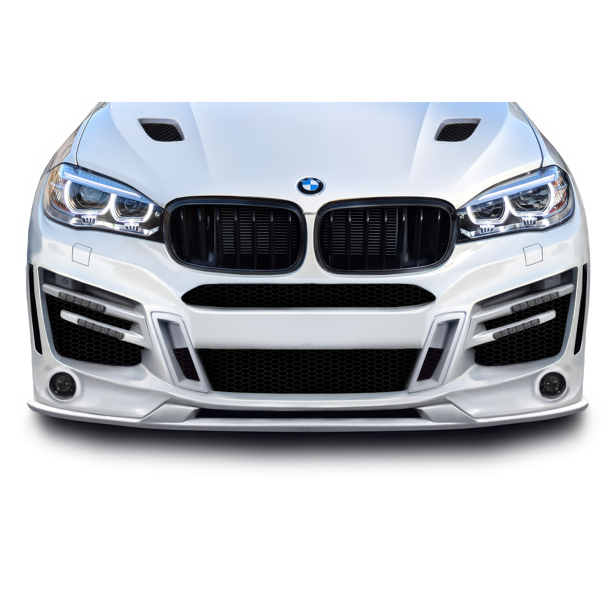 Modify your BMW X6 2015 with our Exterior/Other Exterior - Front view of front lip splitter on BMW X6