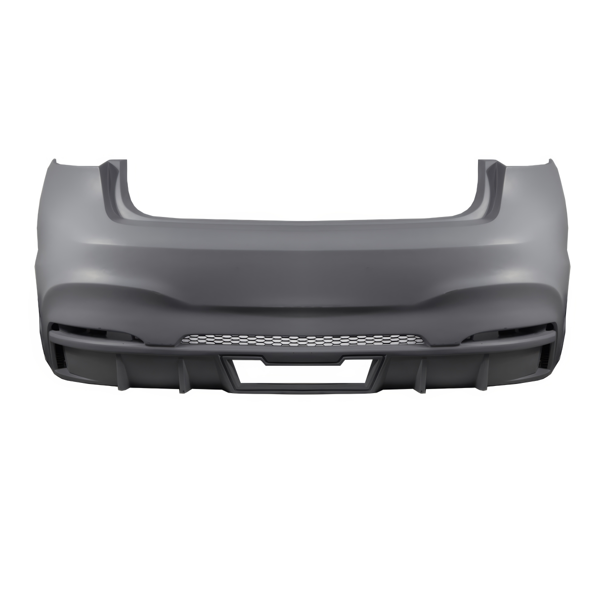 Modify your BMW X6 2015 with our Exterior/Rear Bumpers or Lips - Front view of rear bumper design