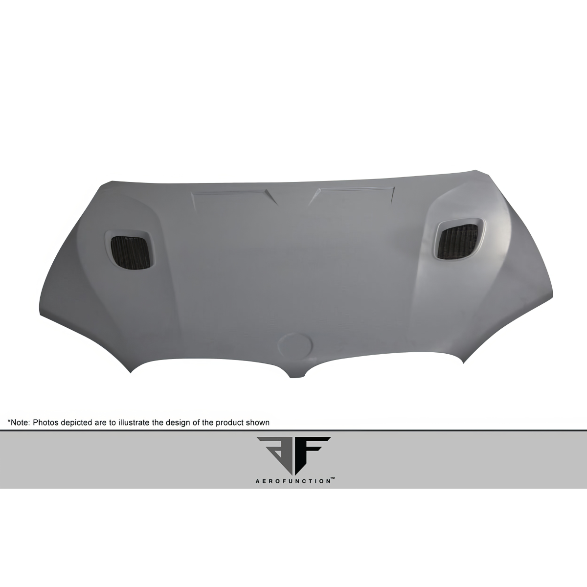 Modify your BMW X6 2015 with our Exterior/Hoods - Top view angle of hood showing design features