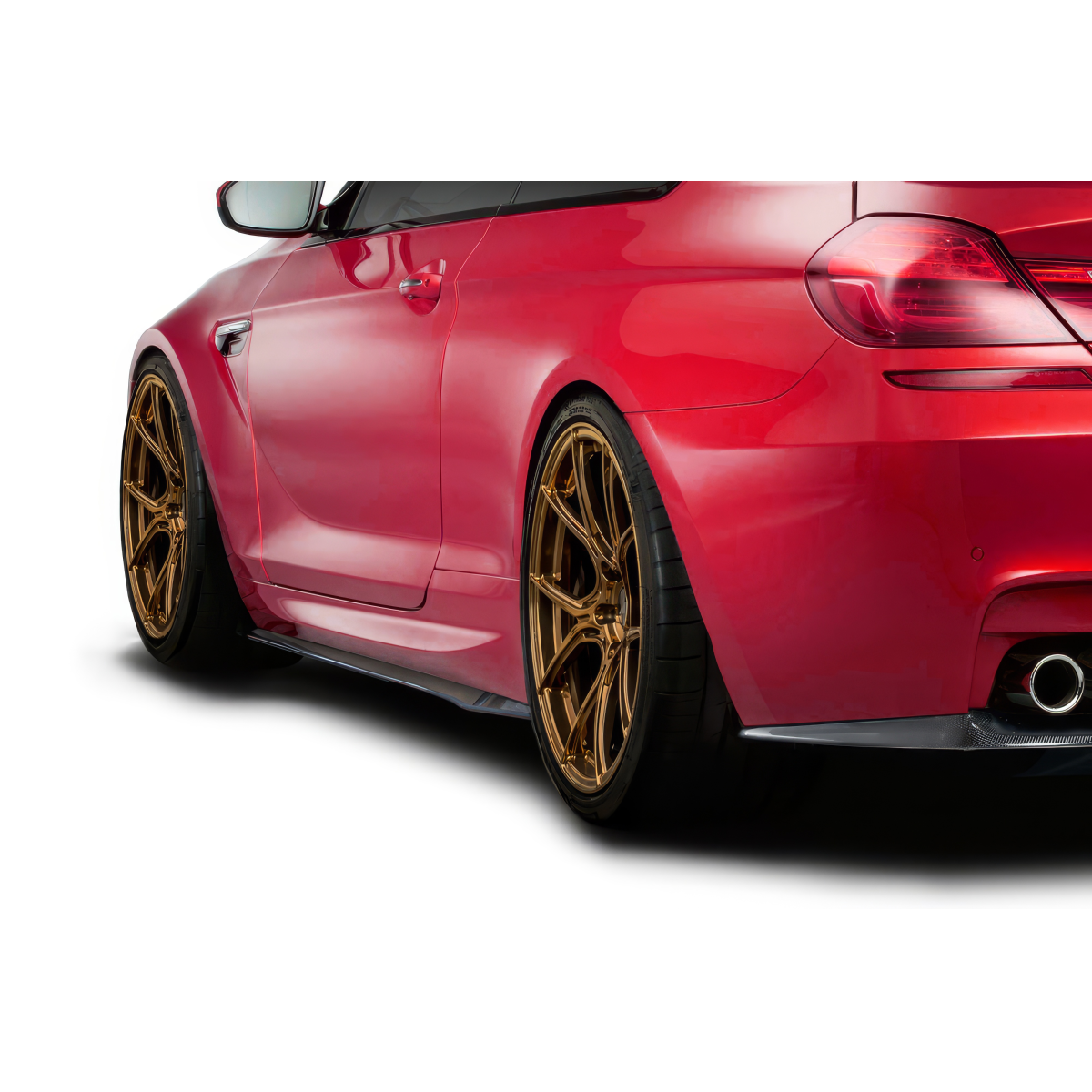 Modify your BMW 6-Series 2011 with our Exterior/Side Skirts - Rear three quarter view of the vehicle