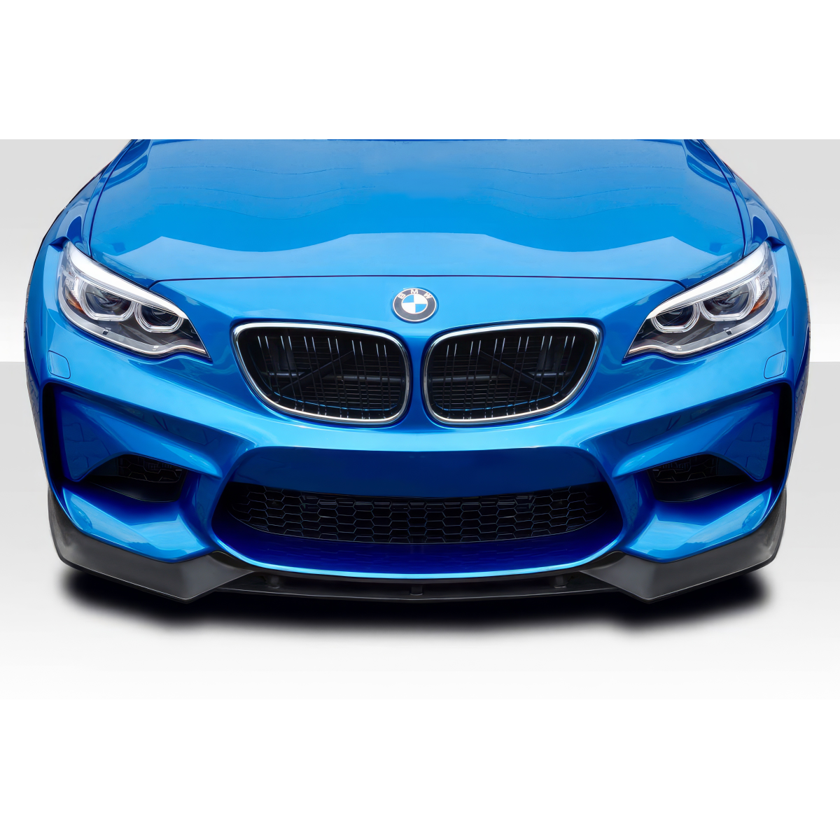 Modify your BMW M2 2016 with our Exterior/Front Bumpers or Lips - Front view of vehicle at eye level angle