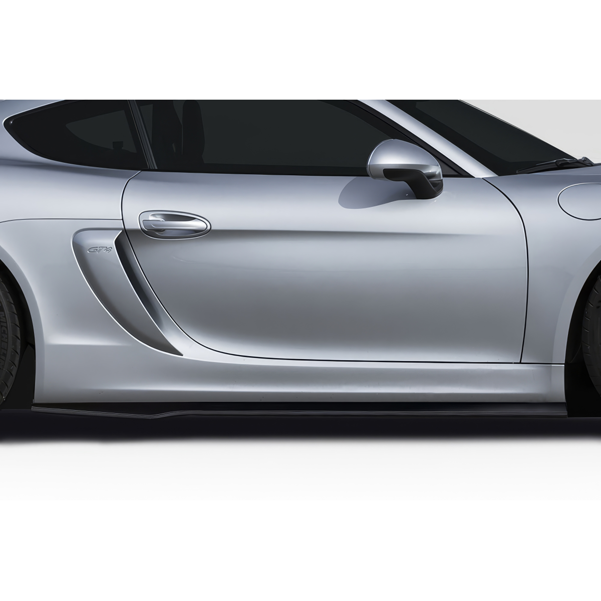 Modify your Porsche Cayman 2013 with our Exterior/Other Exterior - Side view of the vehicle showing side skirt