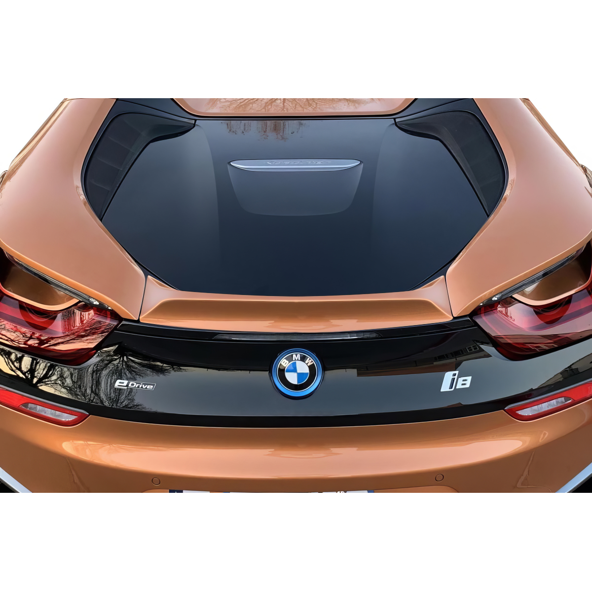 Modify your BMW i8 2014 with our Exterior/Wings - Top down view of rear wing spoiler