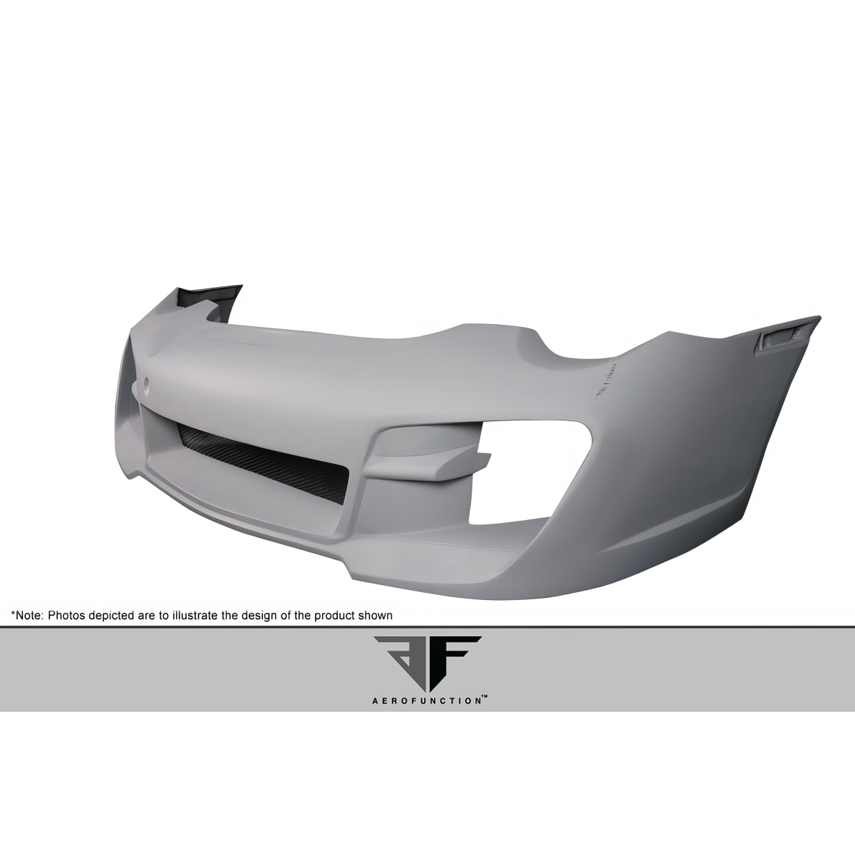 Modify your Porsche 911 2009 with our Exterior/Front Bumpers or Lips - Front angle showing front bumper design and shape