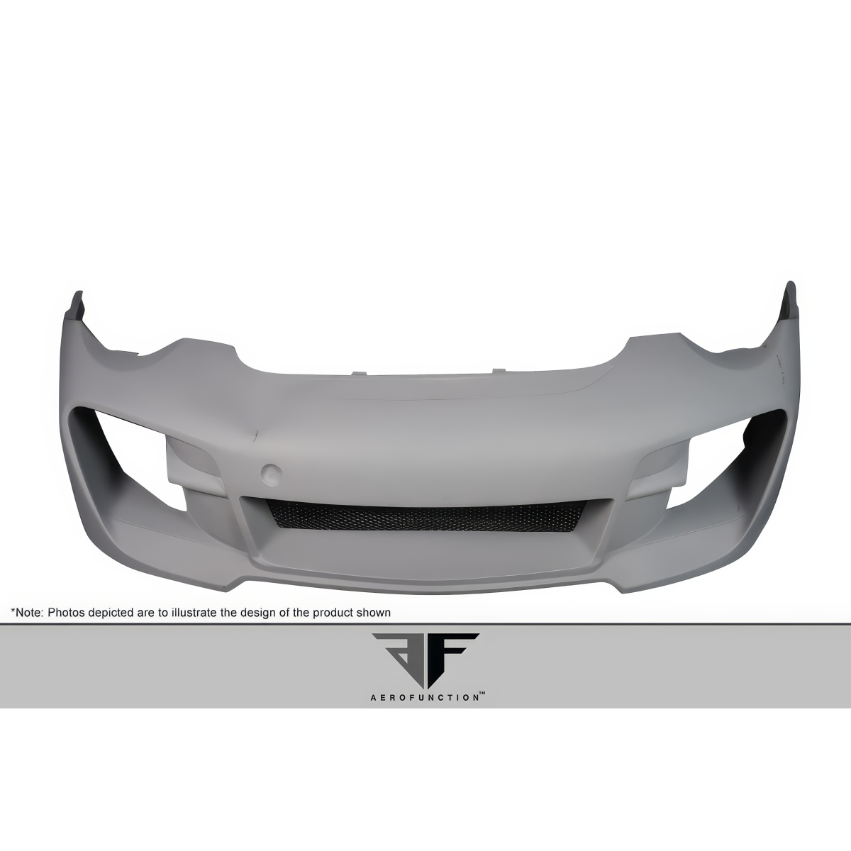 Modify your Porsche 911 2009 with our Exterior/Front Bumpers or Lips - Front view of a car bumper part