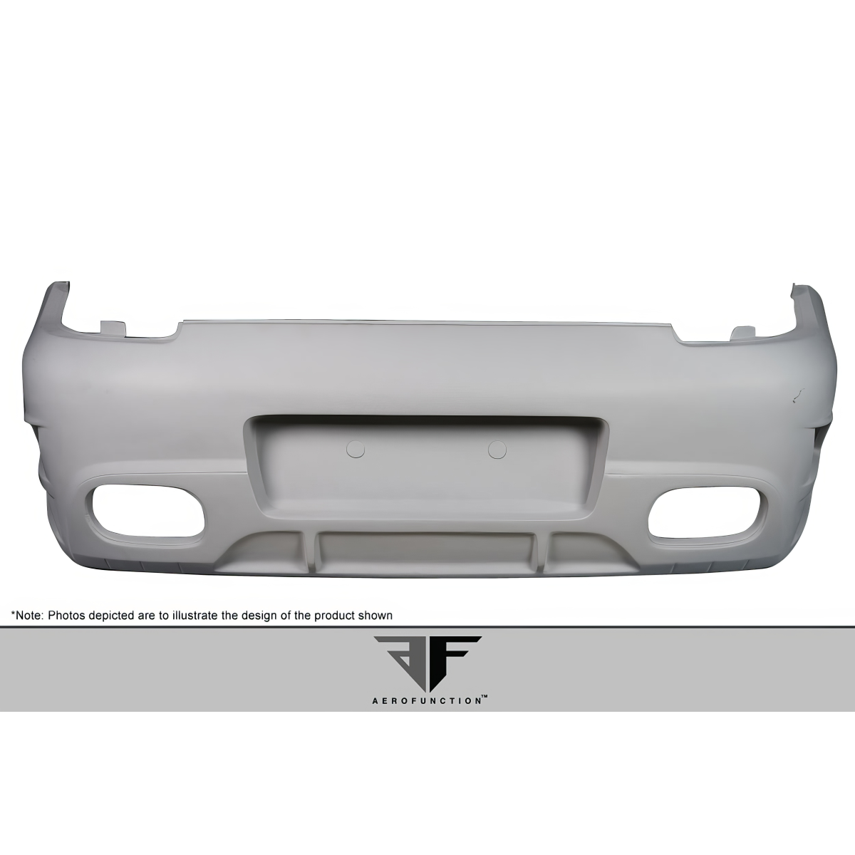 Modify your Porsche 911 2009 with our Exterior/Rear Bumpers or Lips - Front view of rear bumper part