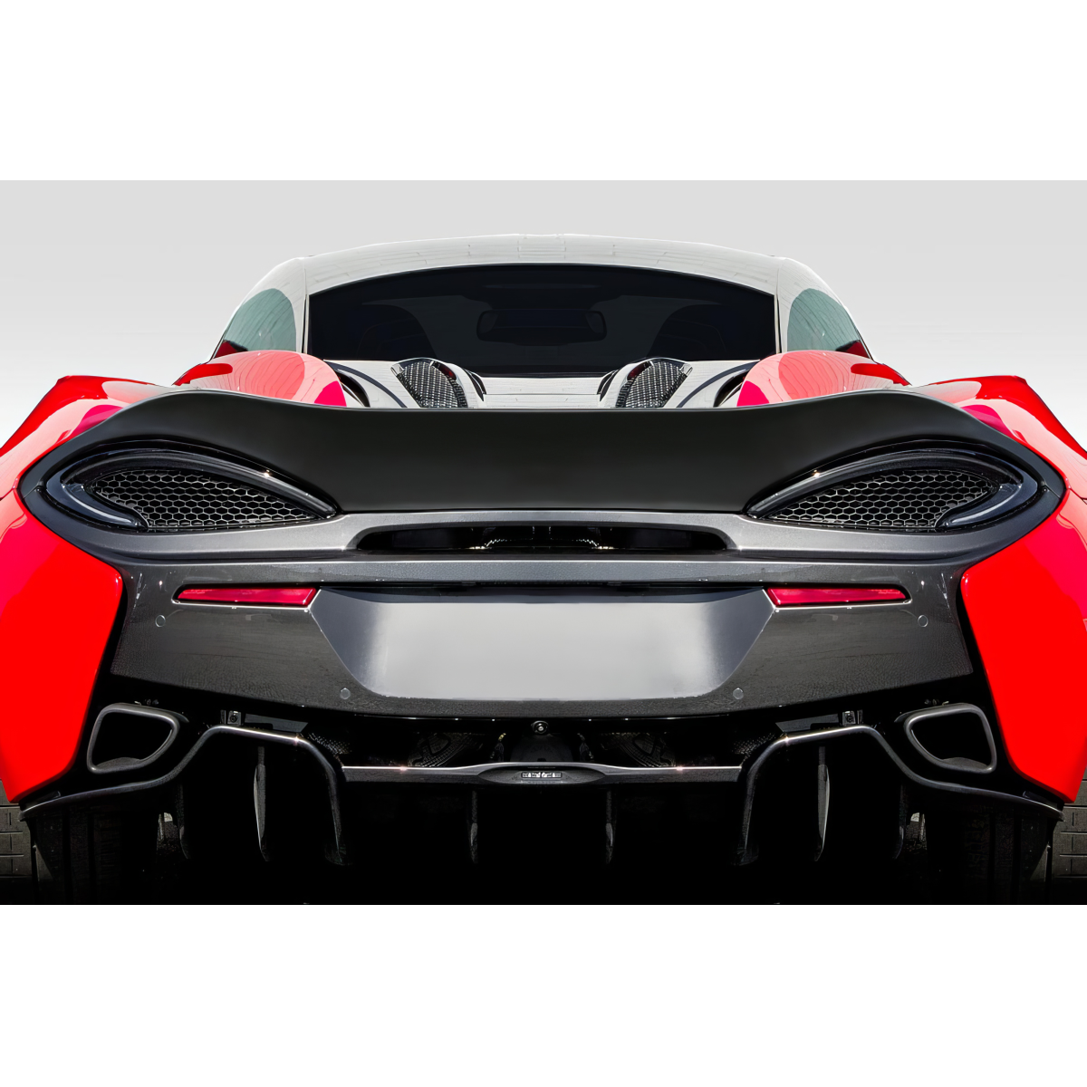 Modify your McLaren 570S 2015 with our Exterior/Wings - Rear view of vehicle at a straight angle