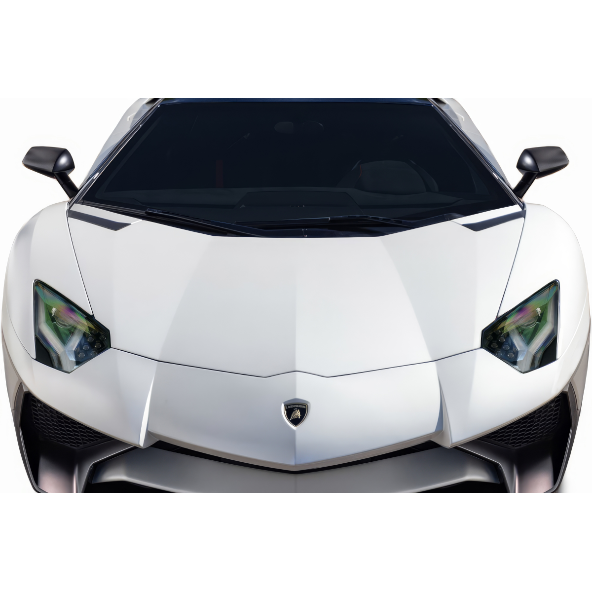 Modify your Lamborghini Aventador 2011 with our Exterior/Hoods - Front view from above showing the hood design