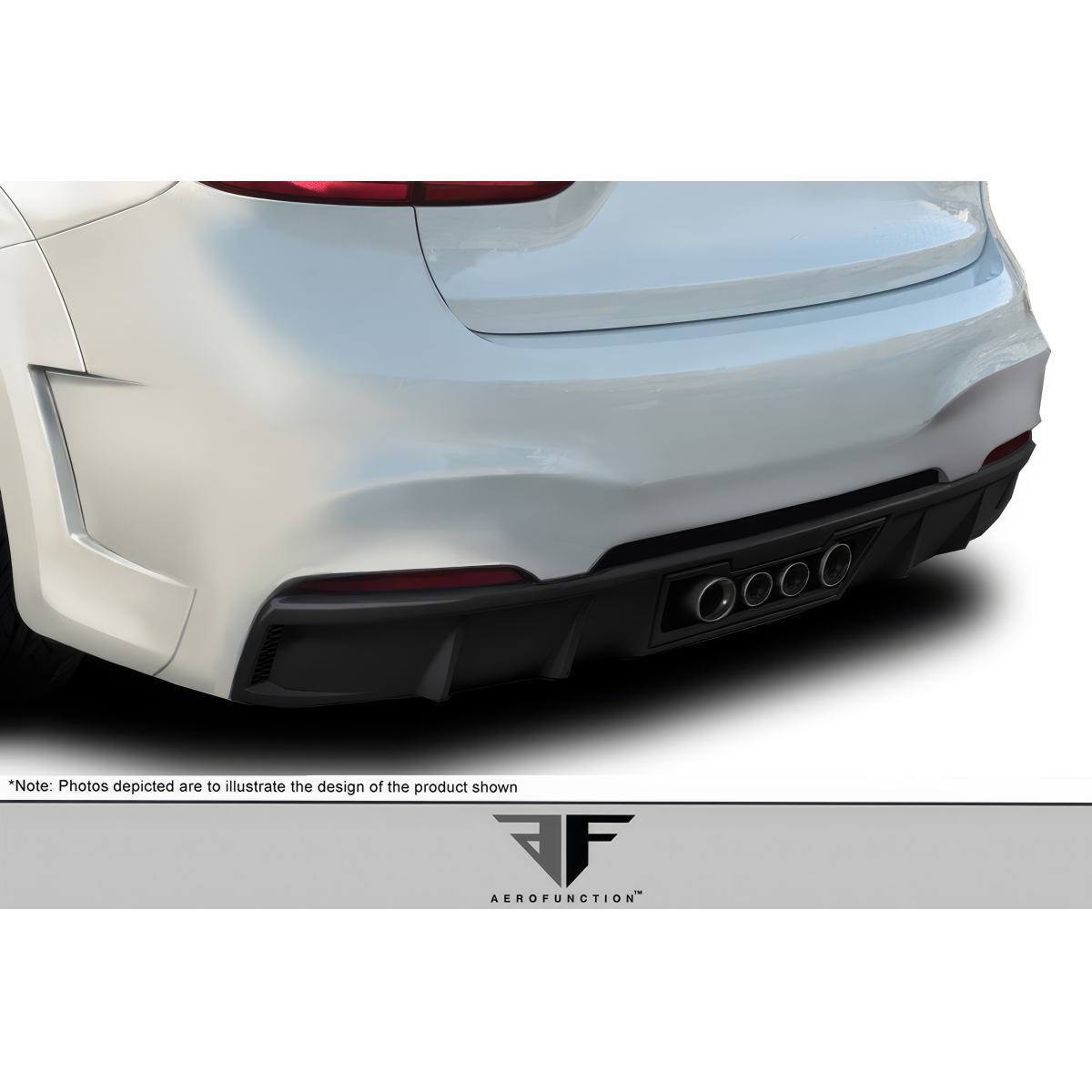 Modify your BMW X6 2015 with our Exterior/Grilles - Rear view angle showcasing exhaust tips design