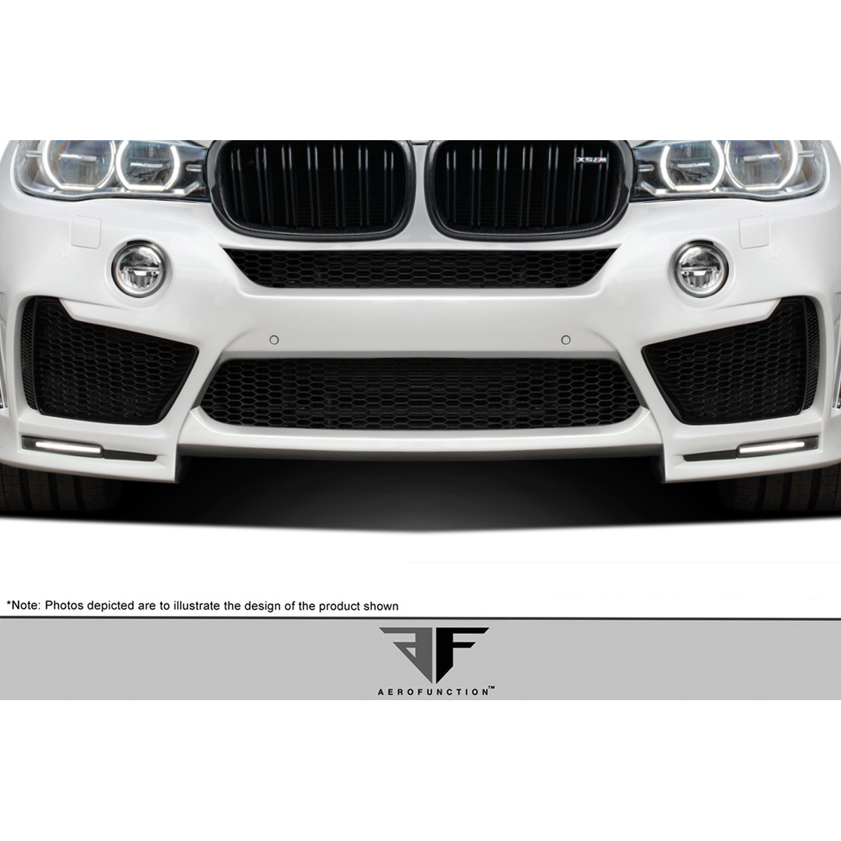 Modify your BMW X5 2014 with our Lighting/LED Lights - Front view of lighting part at eye level angle