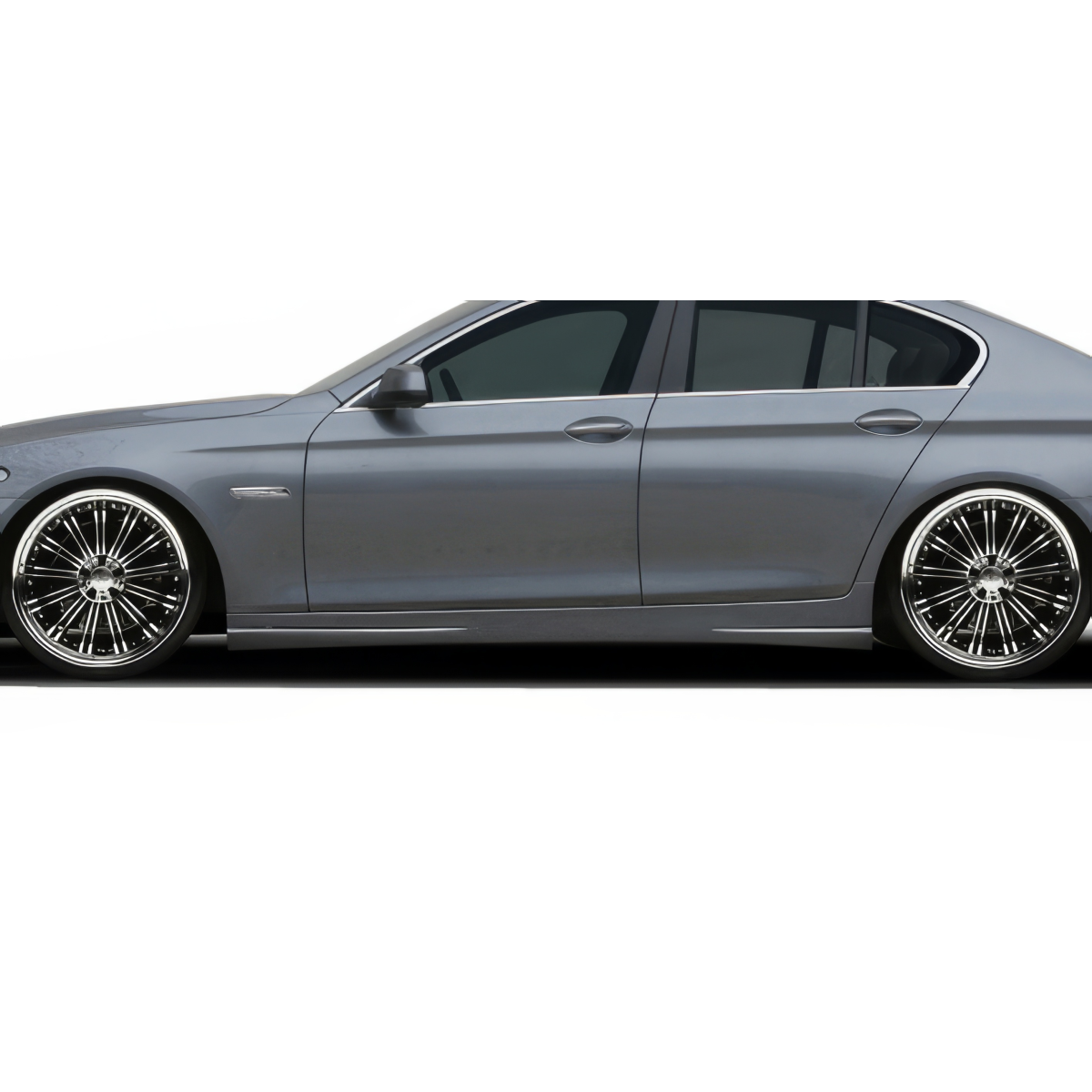 Modify your BMW 5-Series 2011 with our Exterior/Side Skirts - Side view of the BMW 5 Series at a profile angle