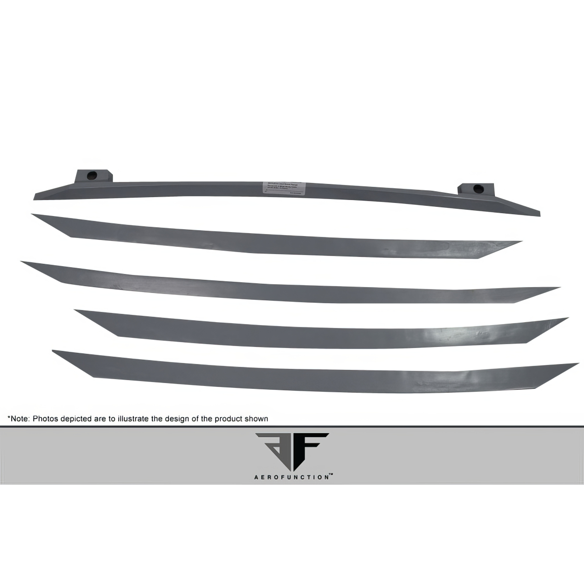 Modify your Land Rover Range Rover 2013 with our Exterior/Grilles - Part displayed at an angle with multiple slats