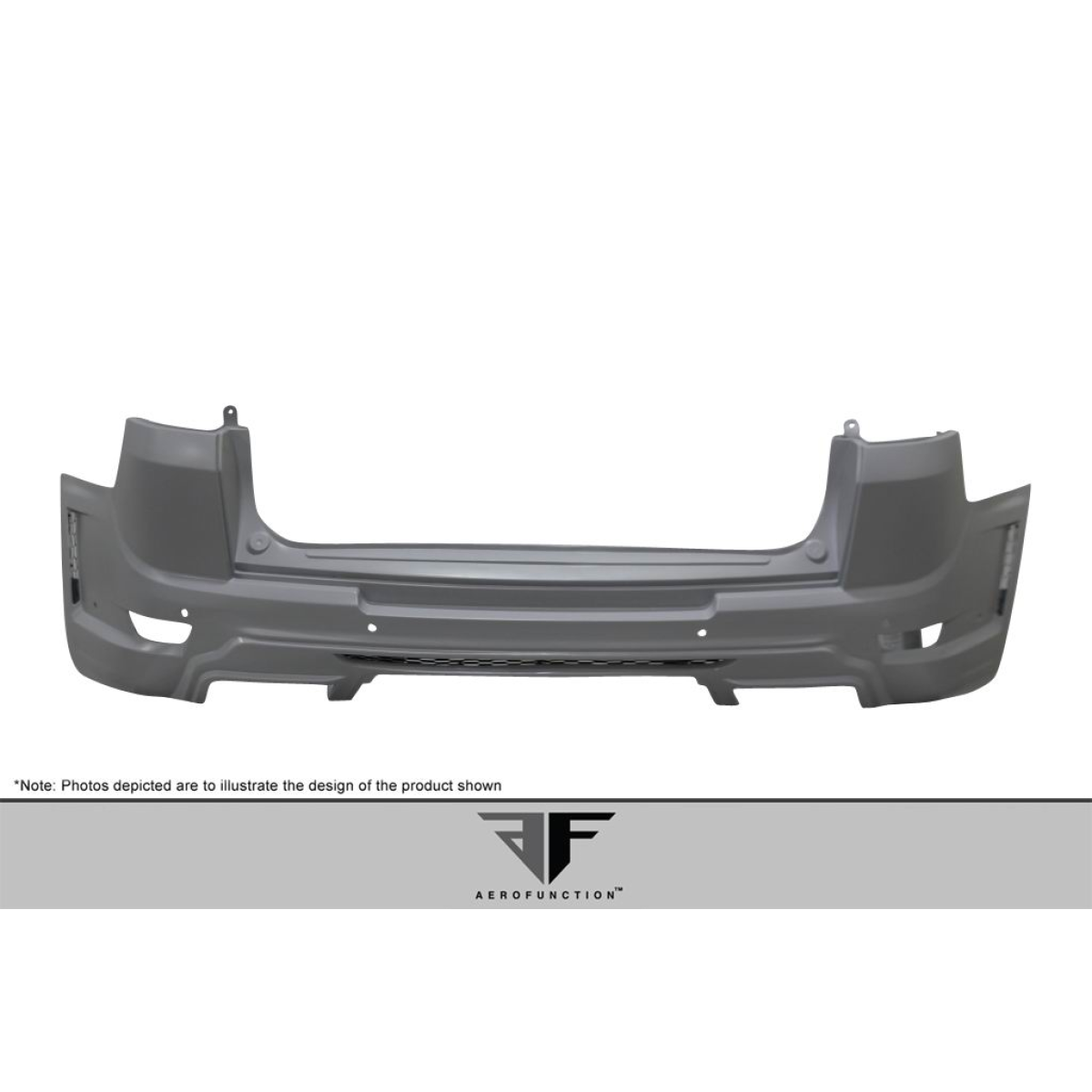 Modify your Land Rover Range Rover Sport 2014 with our Exterior/Rear Bumpers or Lips - Frontal view showcasing rear bumper design