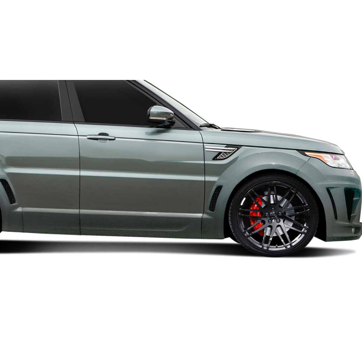 Modify your Land Rover Range Rover Sport 2014 with our Exterior/Side Skirts - The image shows the car from a side view