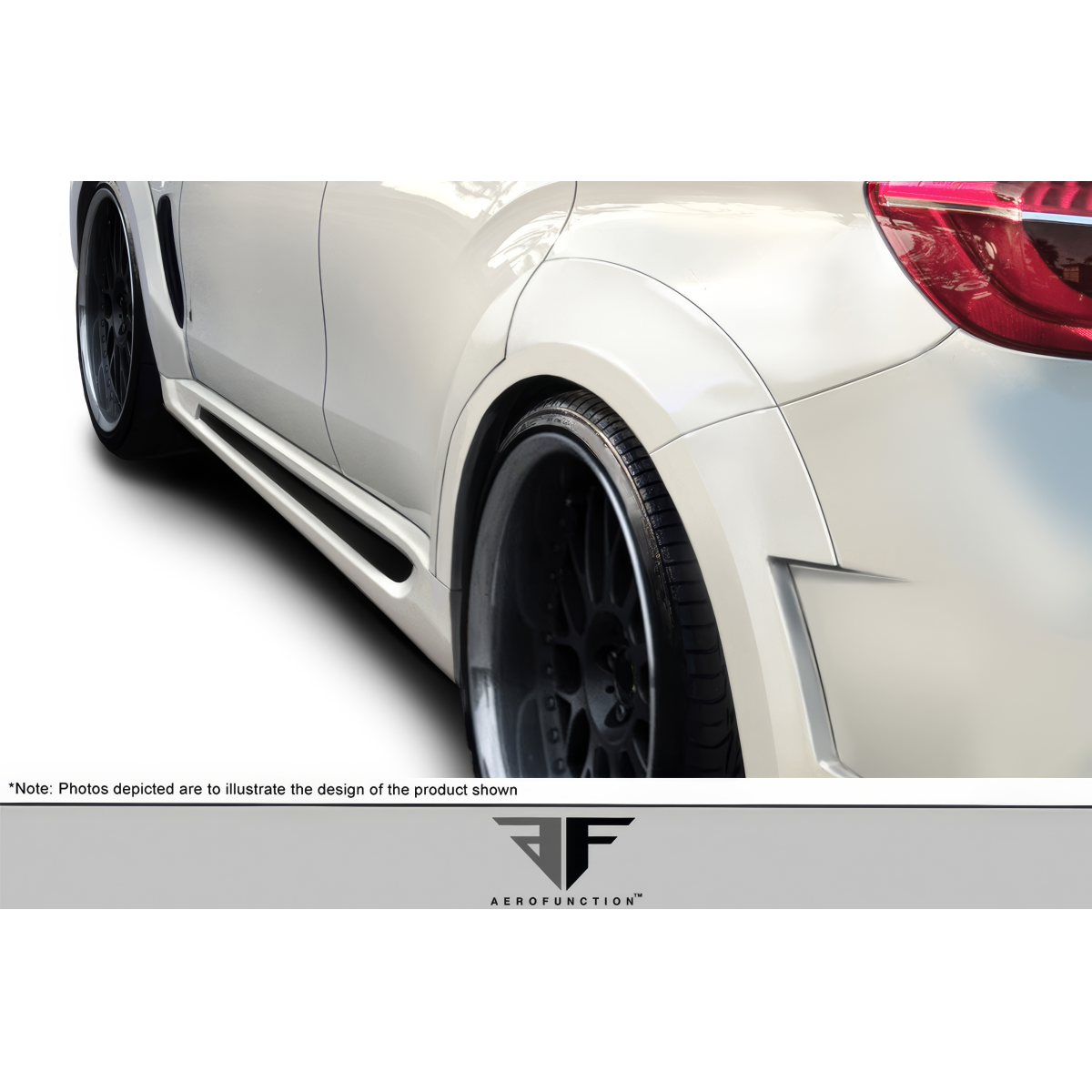 Modify your BMW X6 2015 with our Exterior/Side Skirts - The part is shown at a slight side angle