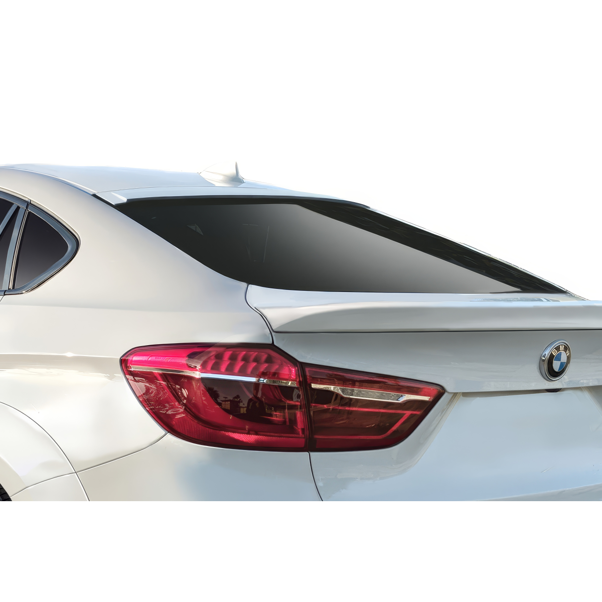 Modify your BMW X6 2015 with our Exterior/Wings - Rear angle view of BMW X6 roof wing spoiler