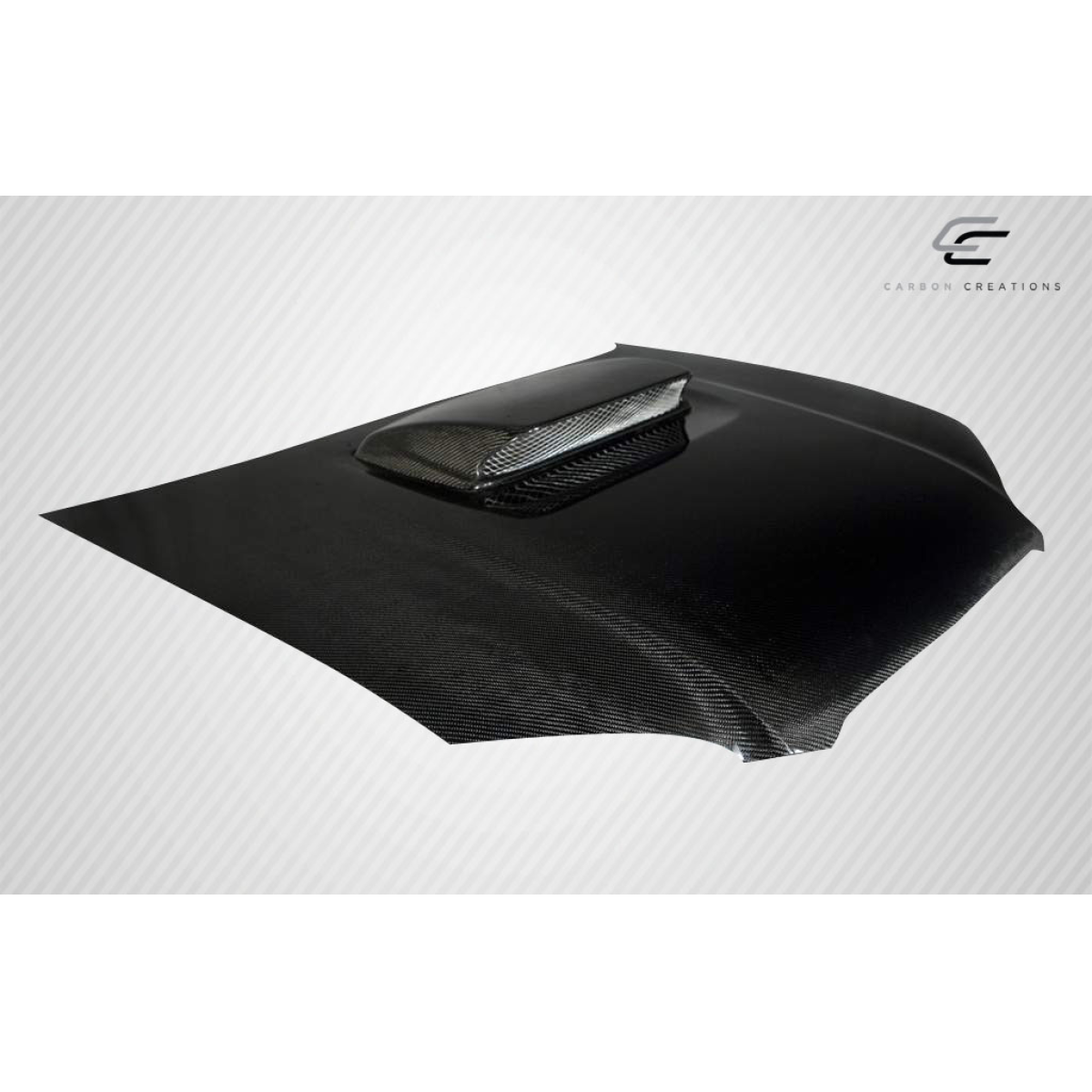 Modify your Subaru Impreza 2004 with our Exterior/Hoods - Angle shows hood at a slight overhead view