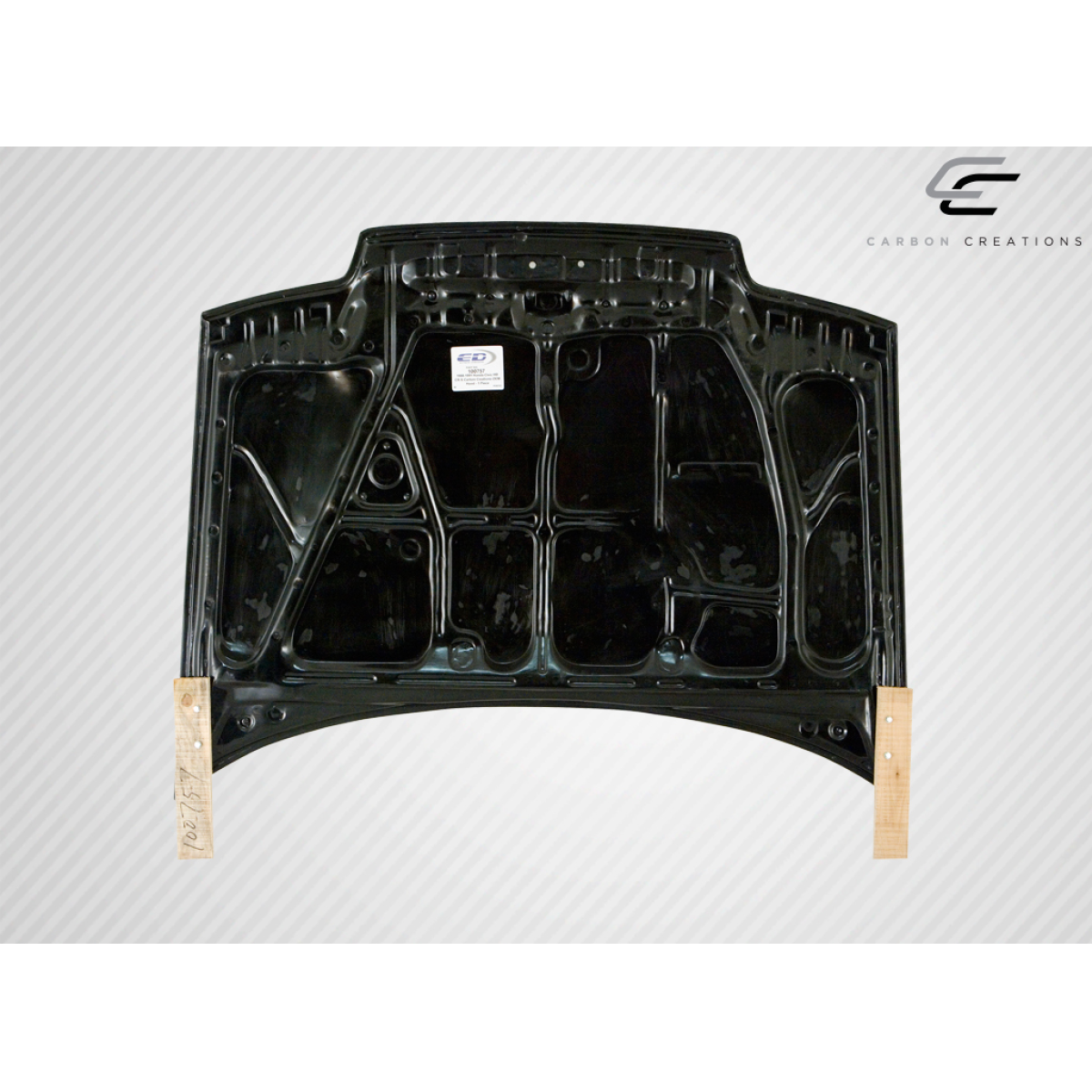 Modify your Honda Civic 1988 with our Exterior/Hoods - The part is shown from a top-down view