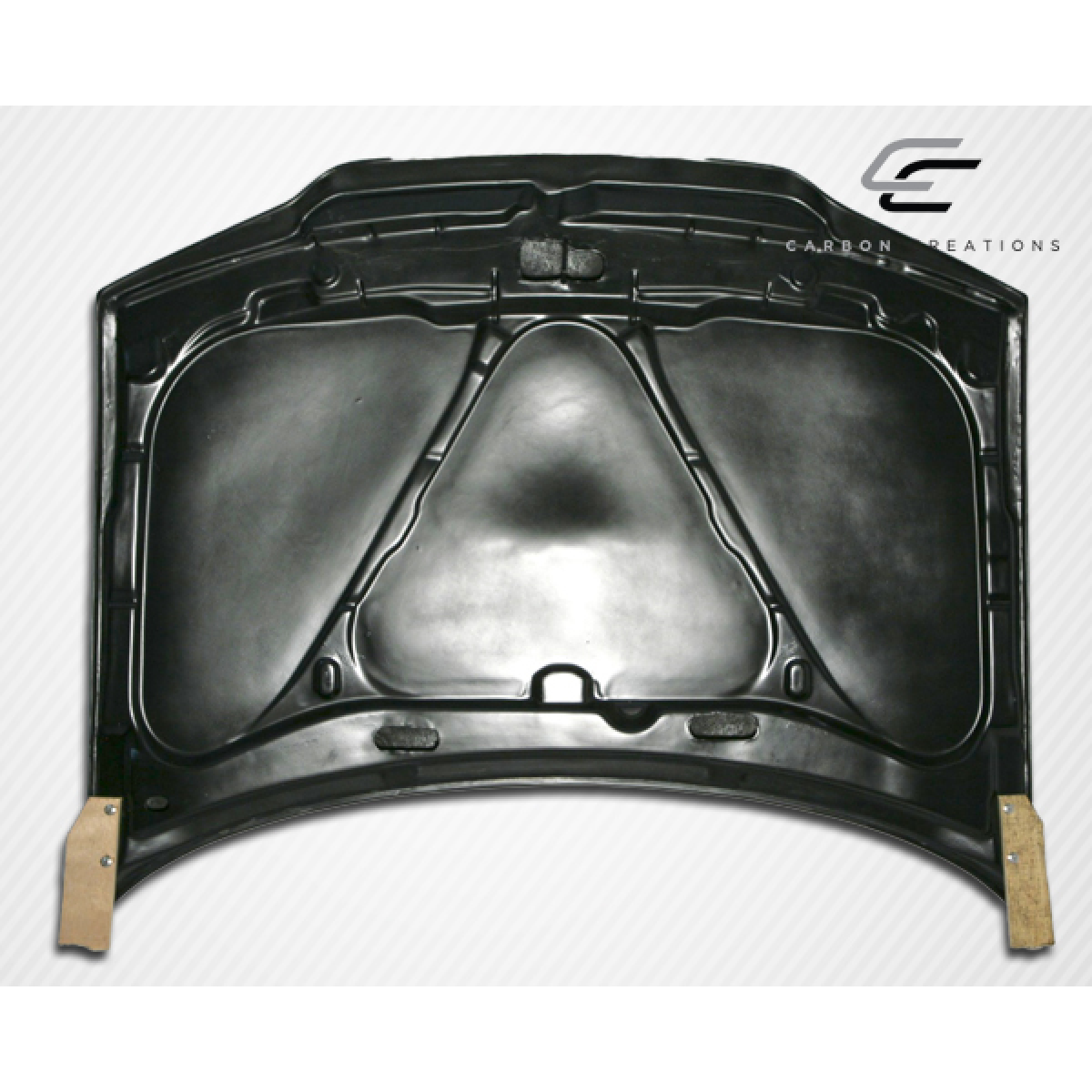 Modify your Volkswagen Jetta 1999 with our Exterior/Hoods - Part viewed from top at a flat angle