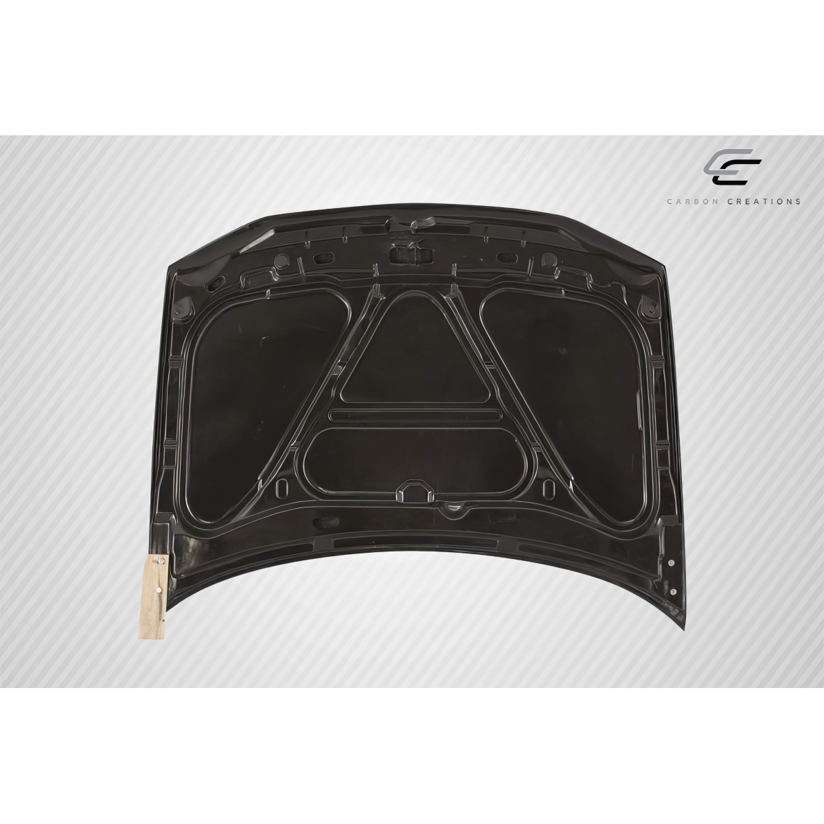 Modify your Volkswagen Golf 1999 with our Exterior/Hoods - Top view of the carbon fiber hood part