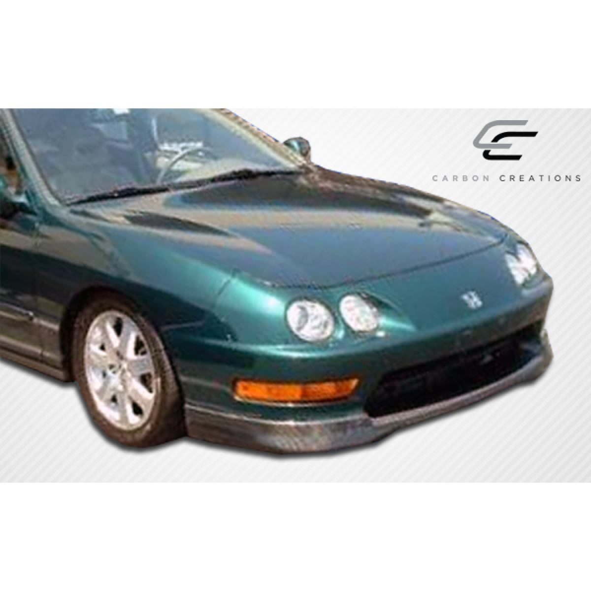 Modify your Acura Integra 1998 with our Exterior/Front Bumpers or Lips - Front view showing lower bumper with slight angle