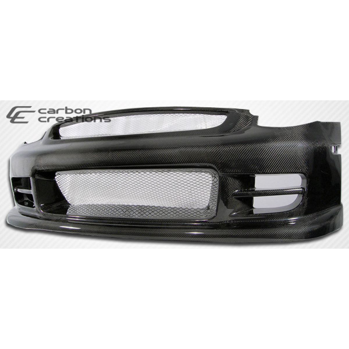 Modify your Infiniti G35 2003 with our Exterior/Front Bumpers - Front view angle of the carbon fiber bumper