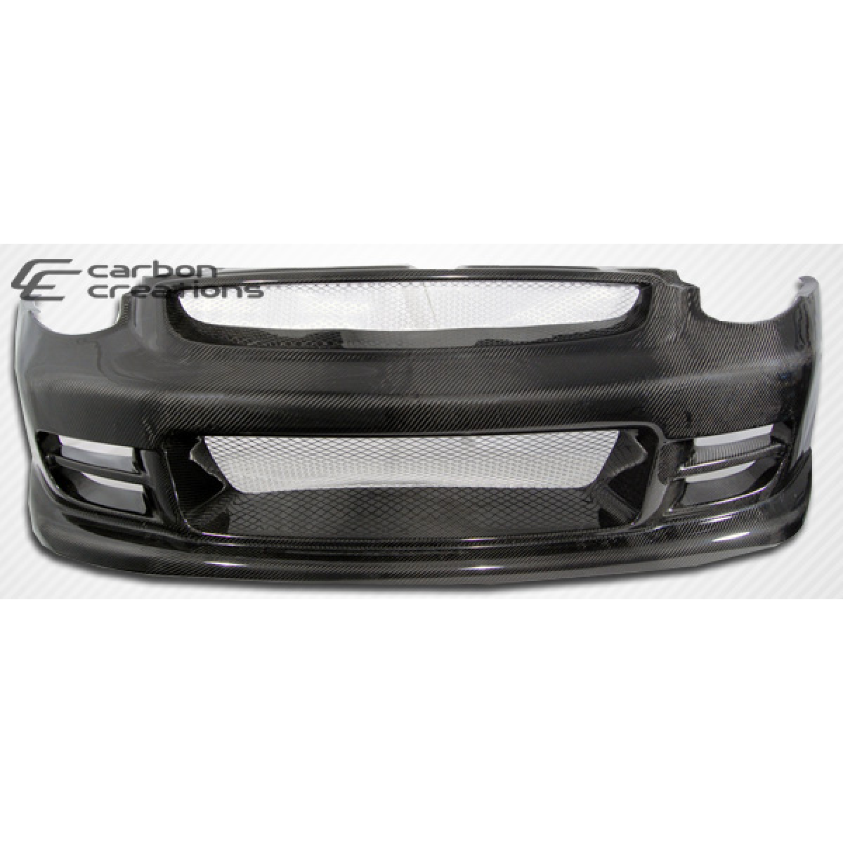 Modify your Infiniti G35 2003 with our Exterior/Front Bumpers - Front view of carbon fiber bumper at straight angle