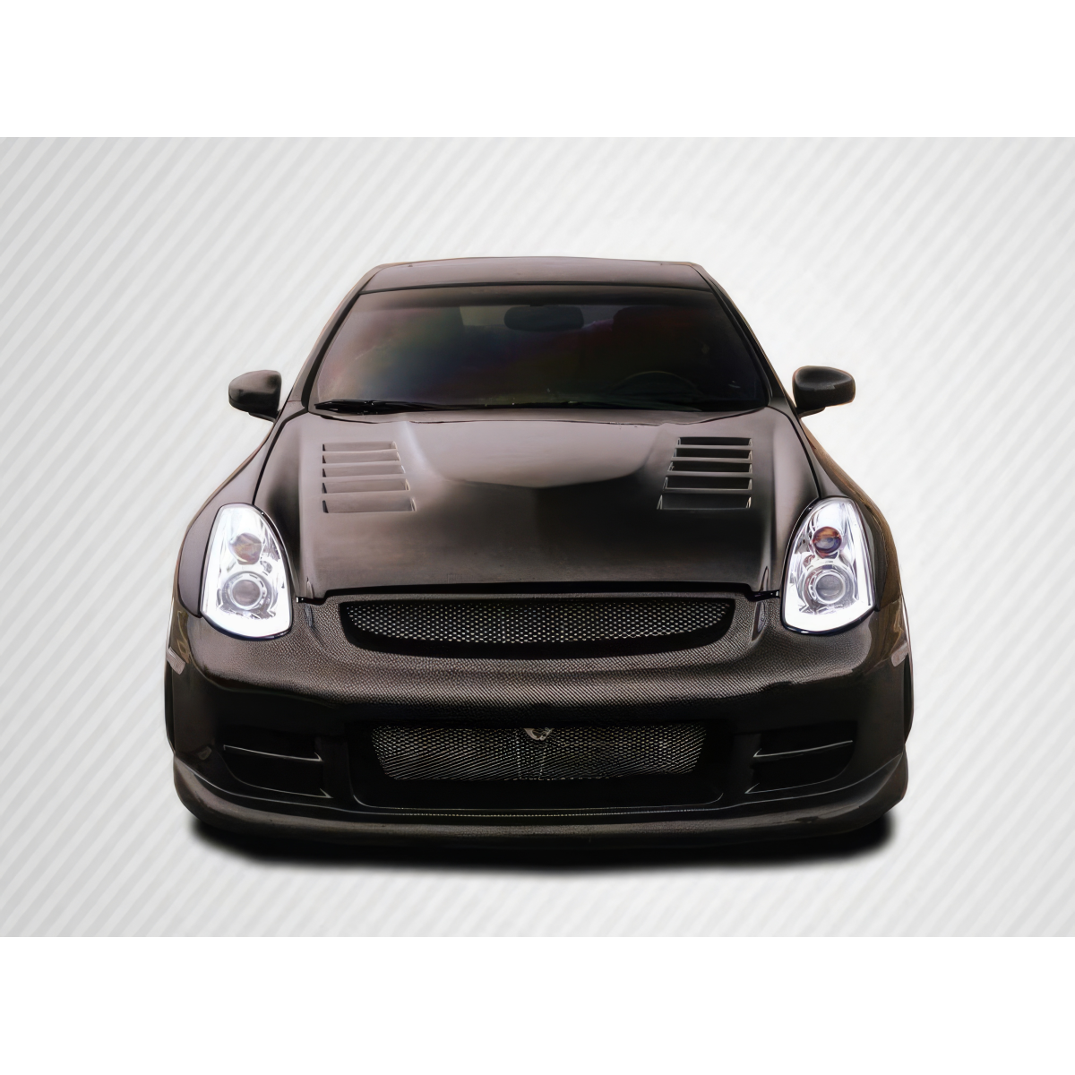 Modify your Infiniti G35 2003 with our Exterior/Front Bumpers - Front view of the vehicle