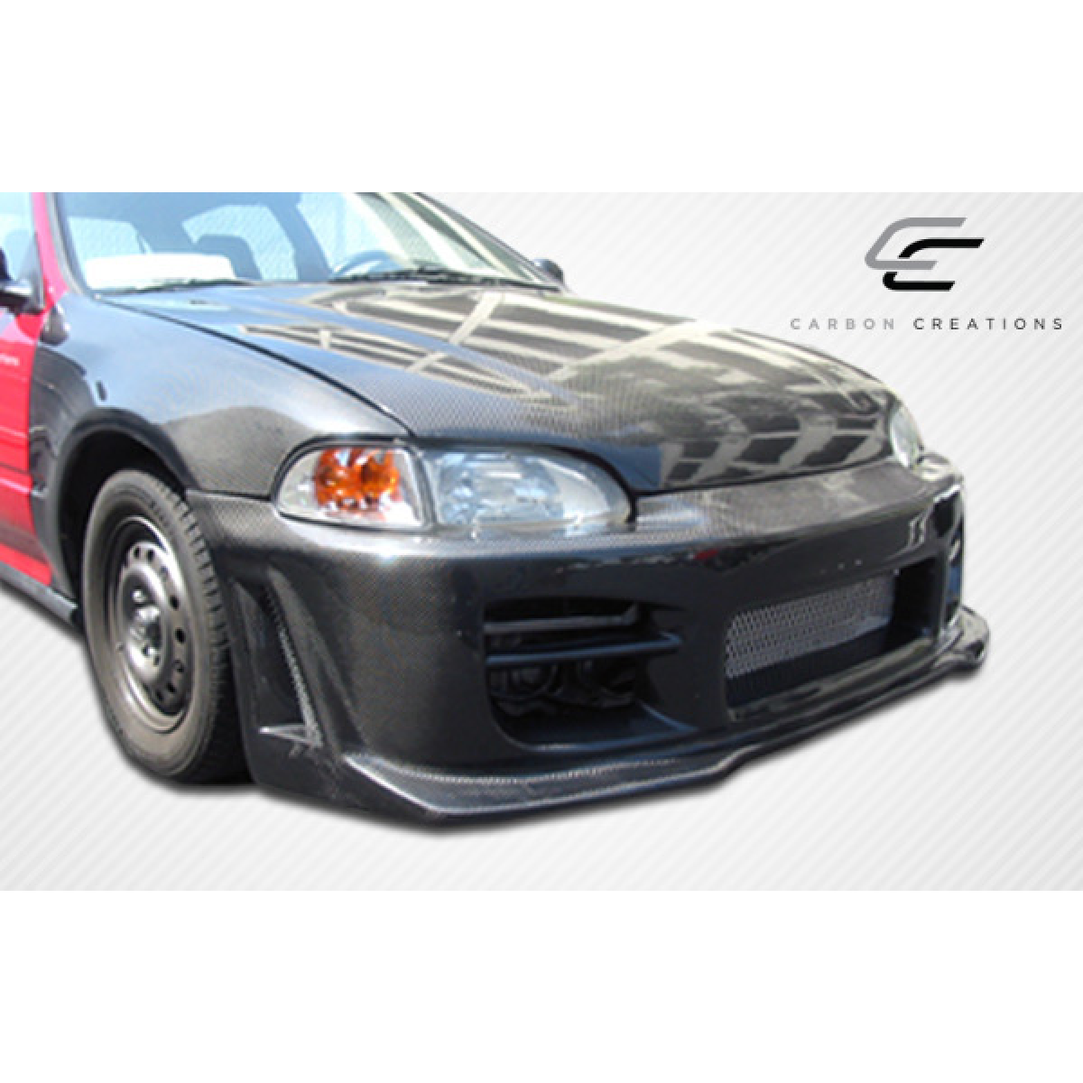 Modify your Honda Civic 1992 with our Exterior/Fenders - Angle is from the front left side view