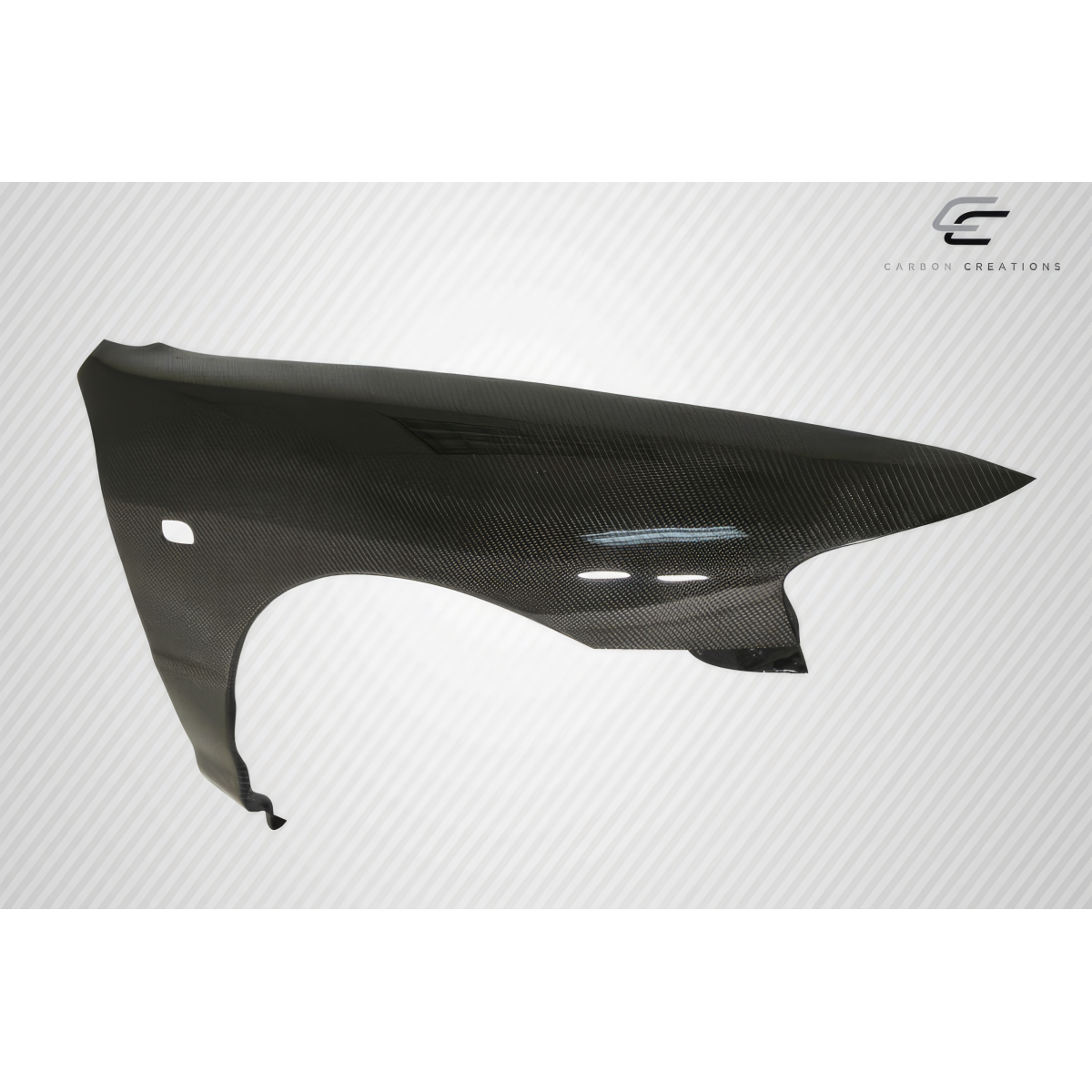 Modify your Acura Integra 1994 with our Exterior/Fenders - Side view of carbon fiber fender part