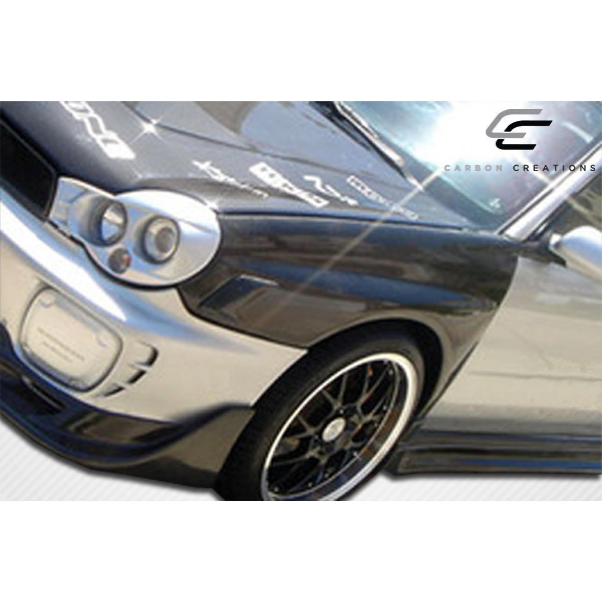 Modify your Subaru Impreza 2002 with our Exterior/Fenders - Angled from slightly above and to the side