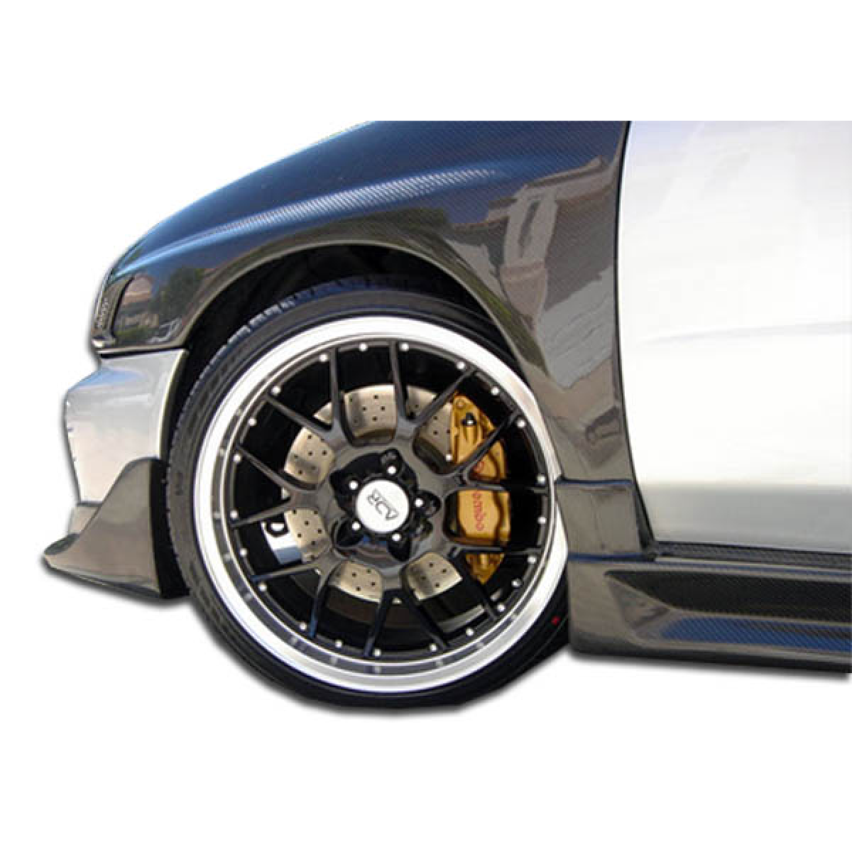 Modify your Subaru Impreza 2002 with our Exterior/Fenders - Close up angle showing the wheel and fender