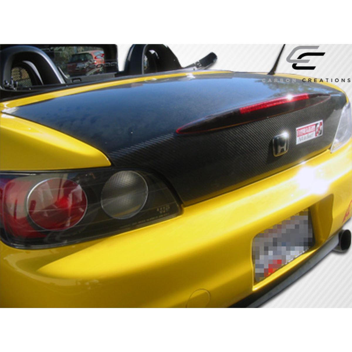 Modify your Honda S2000 2000 with our Exterior/Trunks - Rear view showing trunk and taillights at angle