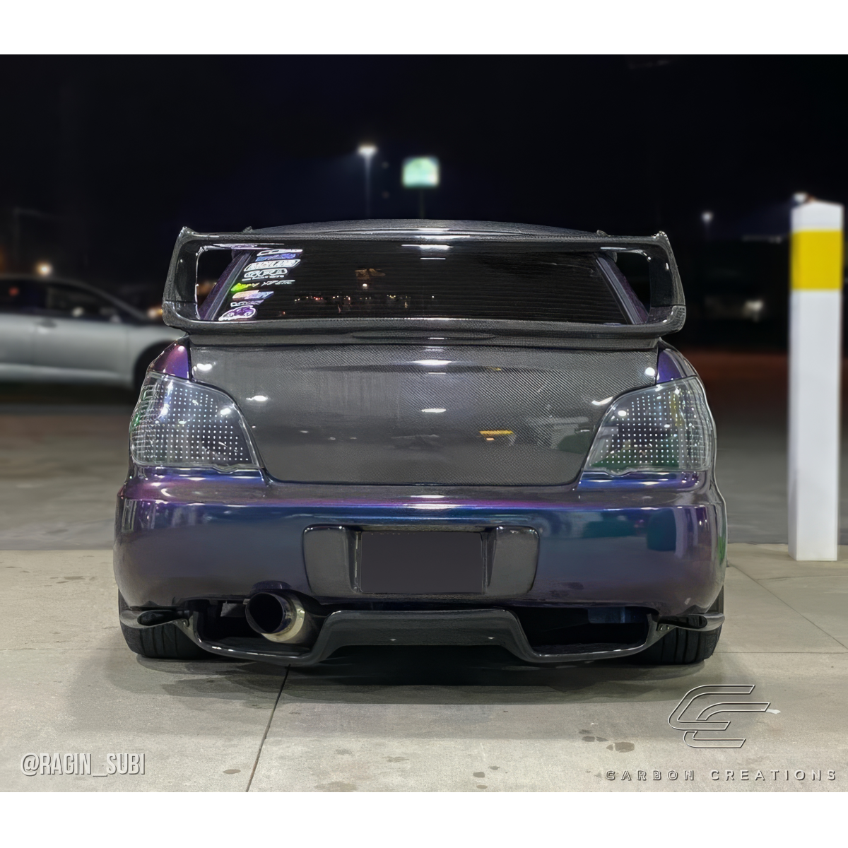 Modify your Subaru Impreza 2002 with our Exterior/Wings - View from rear angle of the vehicle